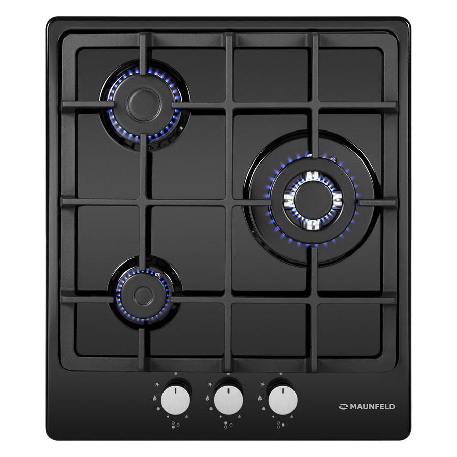 Изображение товара Газовая варочная панель Maunfeld EGHE.43.33CB/G 44 см 3 конфорки цвет черный