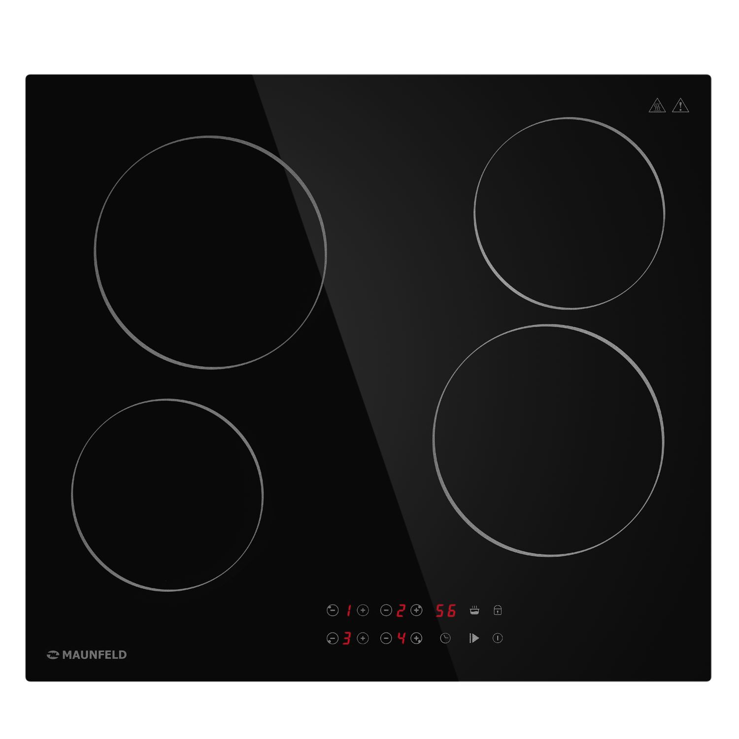 Изображение товара Электрическая варочная панель Maunfeld CVCE594BK 59 см 4 конфорки черная