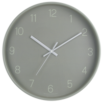 Изображение товара Часы настенные Troykatime круглые пластик цвет серо-зеленый бесшумные ø31 см