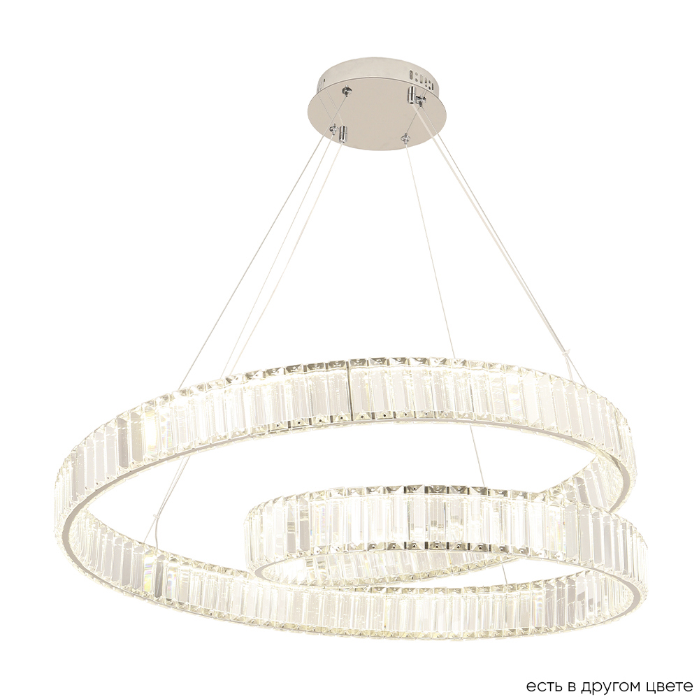 Изображение товара Светильник подвесной светодиодный Crystal lux Musika sp120w led chrome 40 м² нейтральный белый свет цвет хром