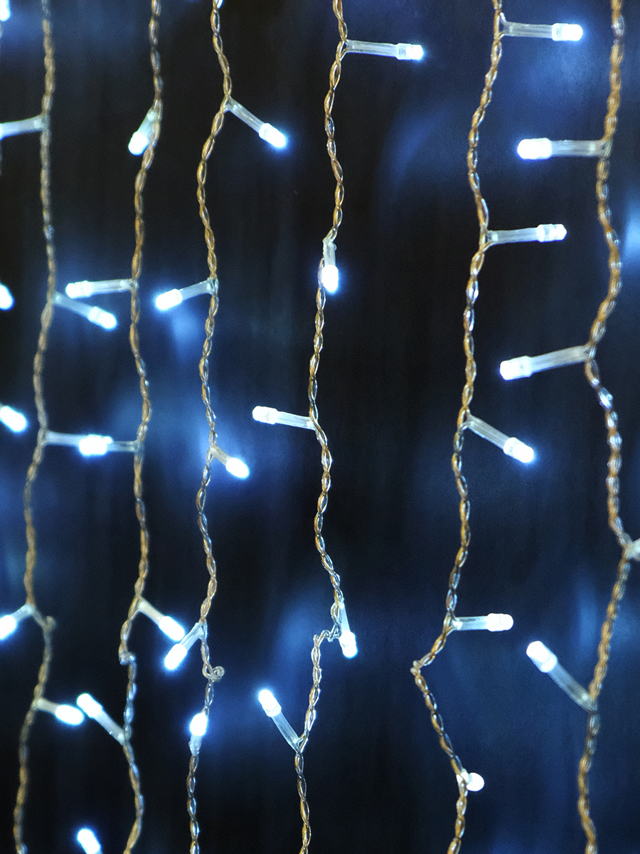 Изображение товара Новогодняя гирлянда занавес-штора SH Lights 3x3 м 240 LED холодный белый 8 режимов