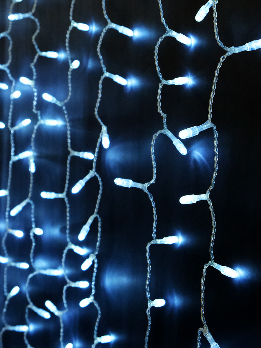 Изображение товара Электрогирлянда занавес-штора новогодняя SH Lights OLDCL500-W-E 2.4x1.5 м белый