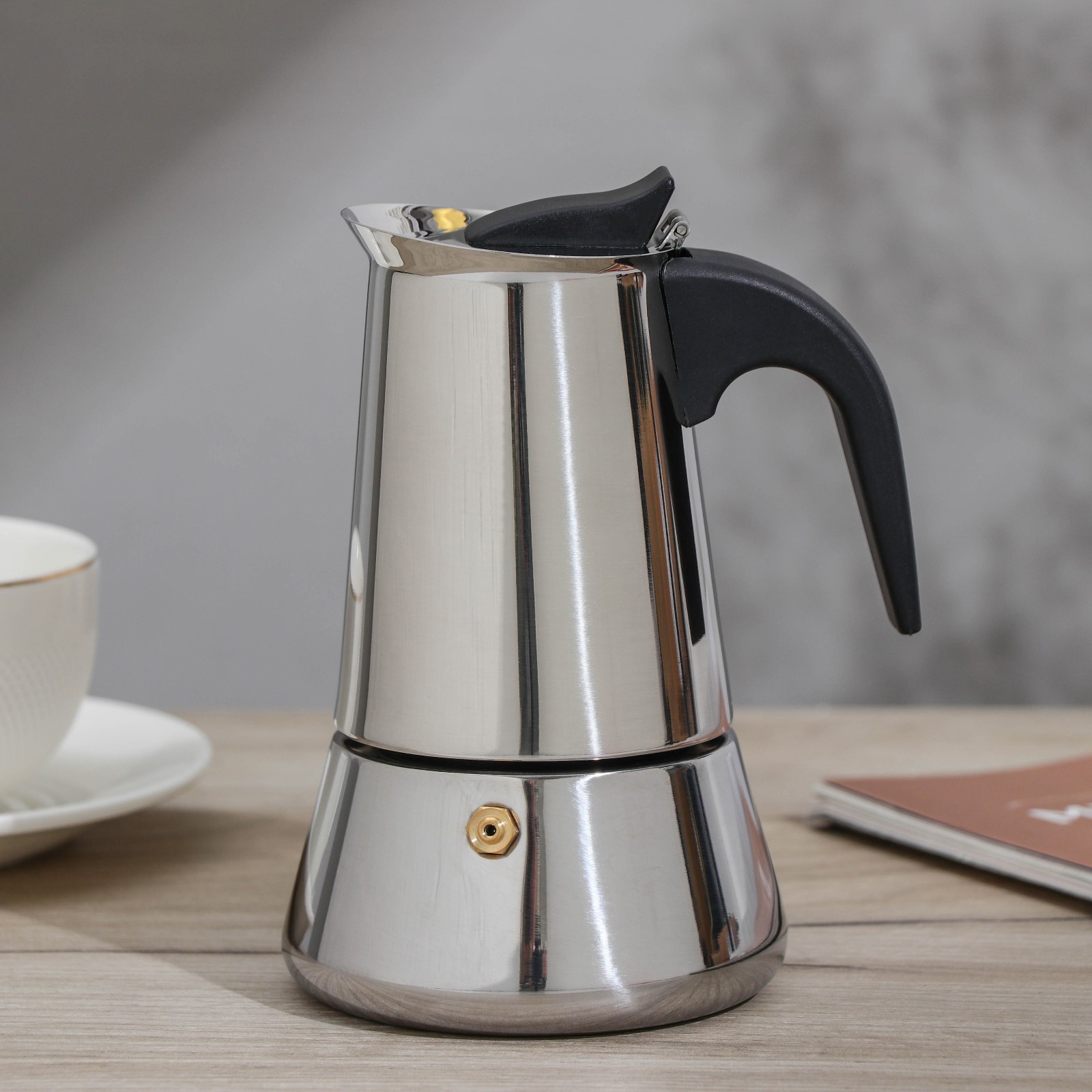 Изображение товара Гейзерная кофеварка Magistro Classic 200 мл сталь для 1 чашки