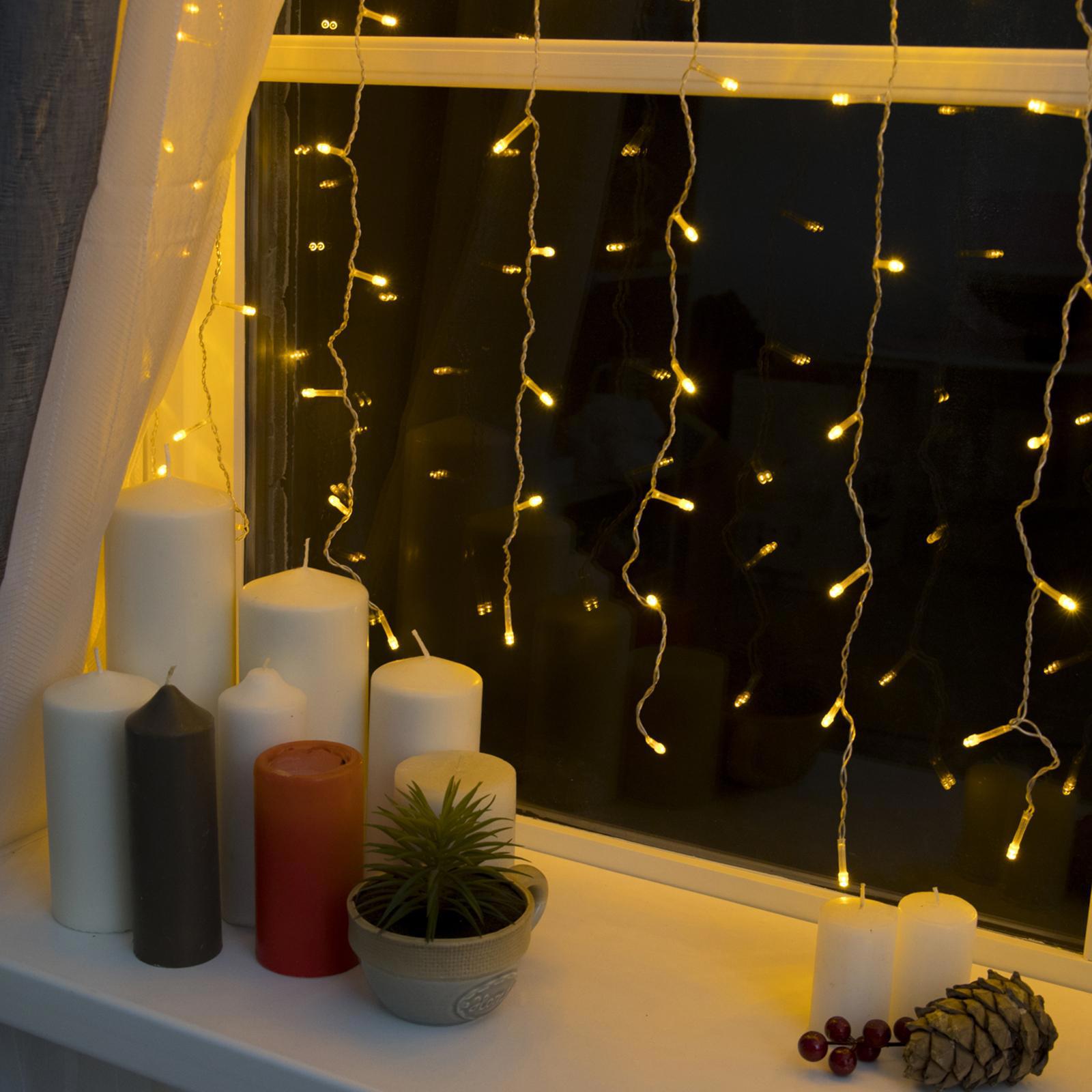 Изображение товара Электрогирлянда комнатная Luazon lighting 1080466 занавес 2x2 м 360 ламп желтый 8 режимов работы