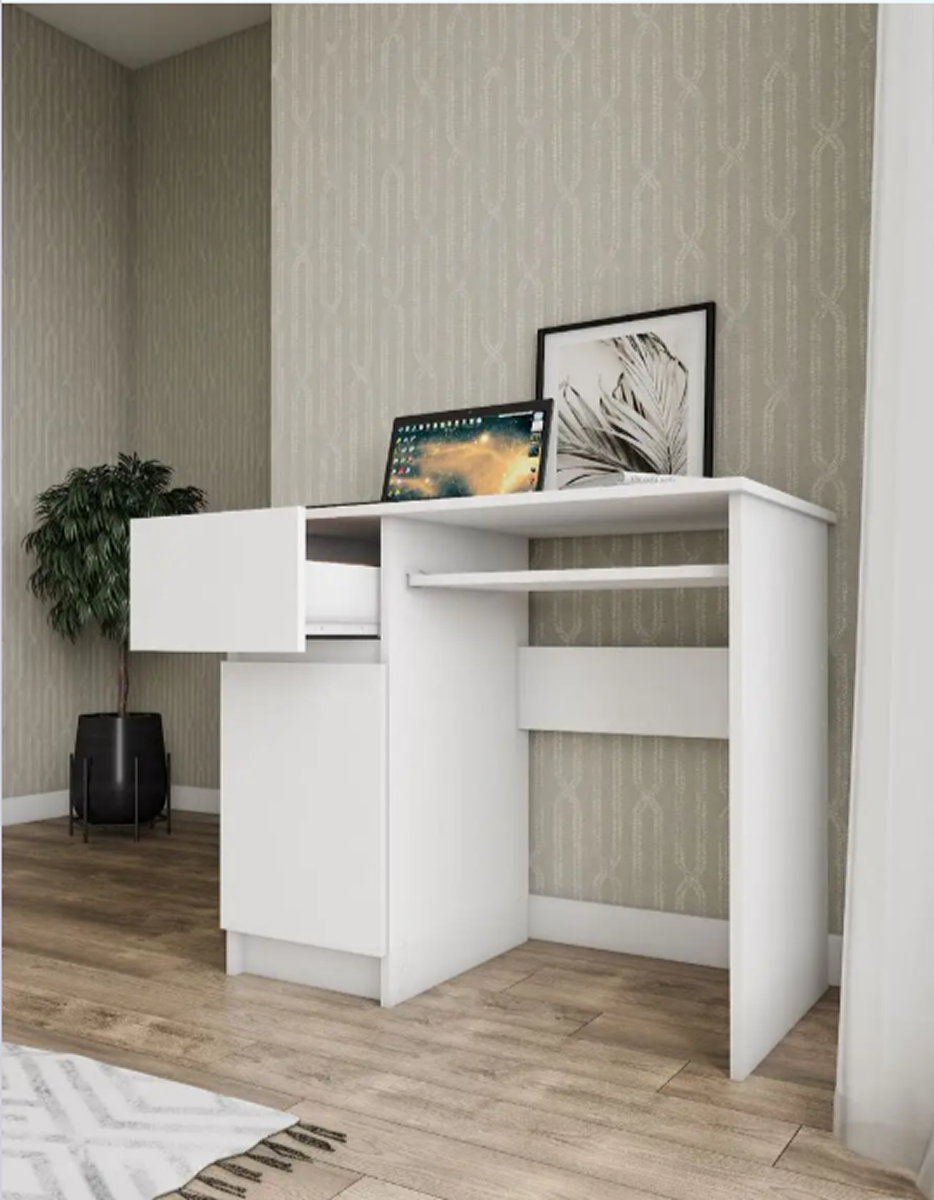 Изображение товара Стол письменный Мори 52148 ЛДСП белый компактный многофункциональный