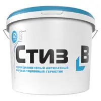 Изображение товара Герметик акриловый для окон Сазиласт Стиз В цвет светло-серый 7 кг