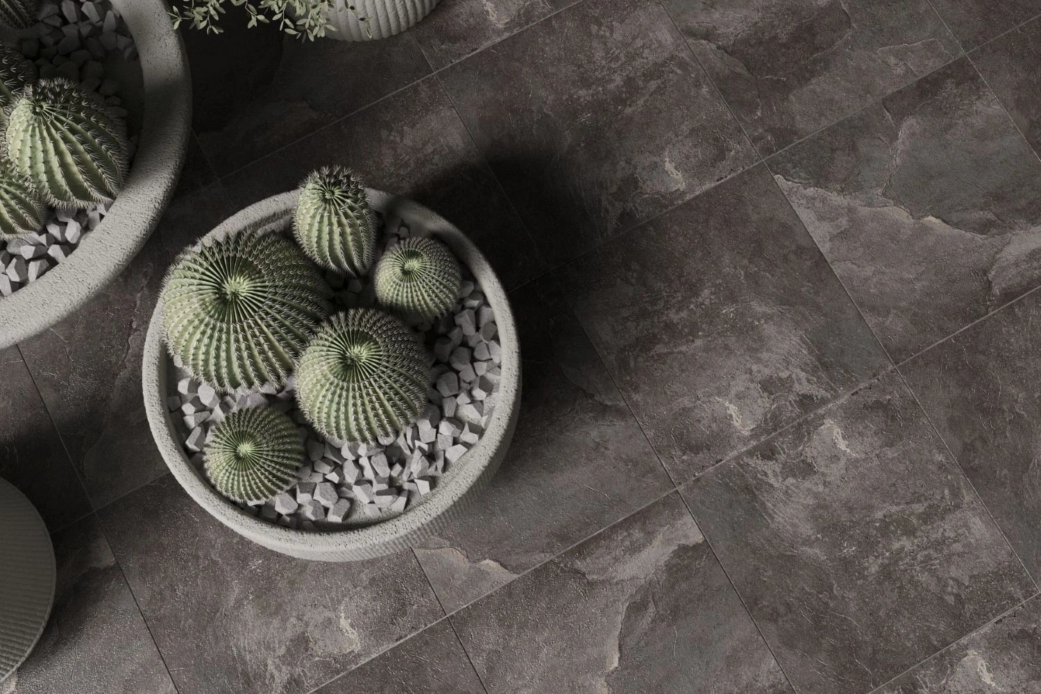 Изображение товара Керамогранит Керамин Денвер 00-003442 черного цвета 40x40 см