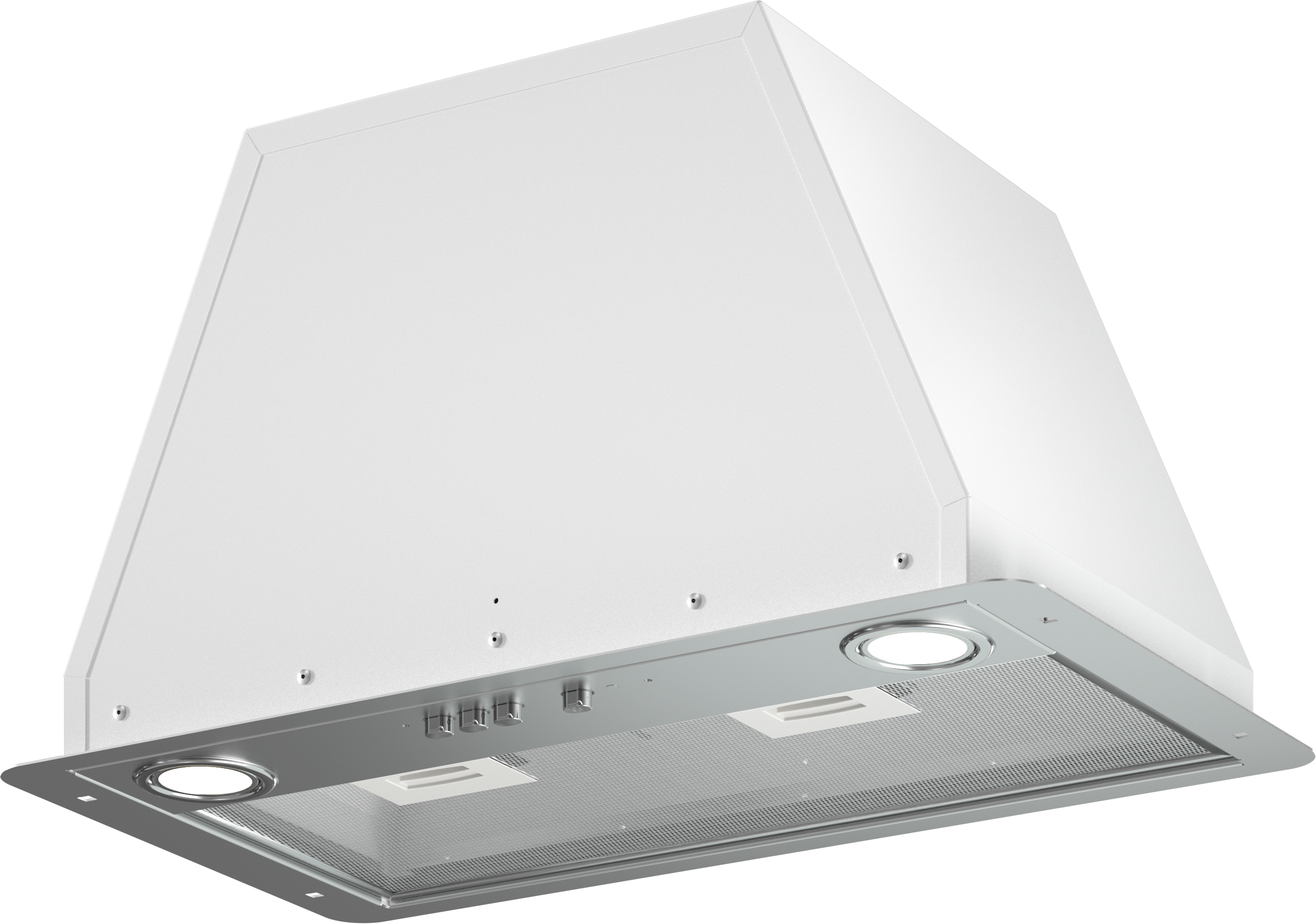 Вытяжка встраиваемая Elikor Flat 42 см цвет белый/хром