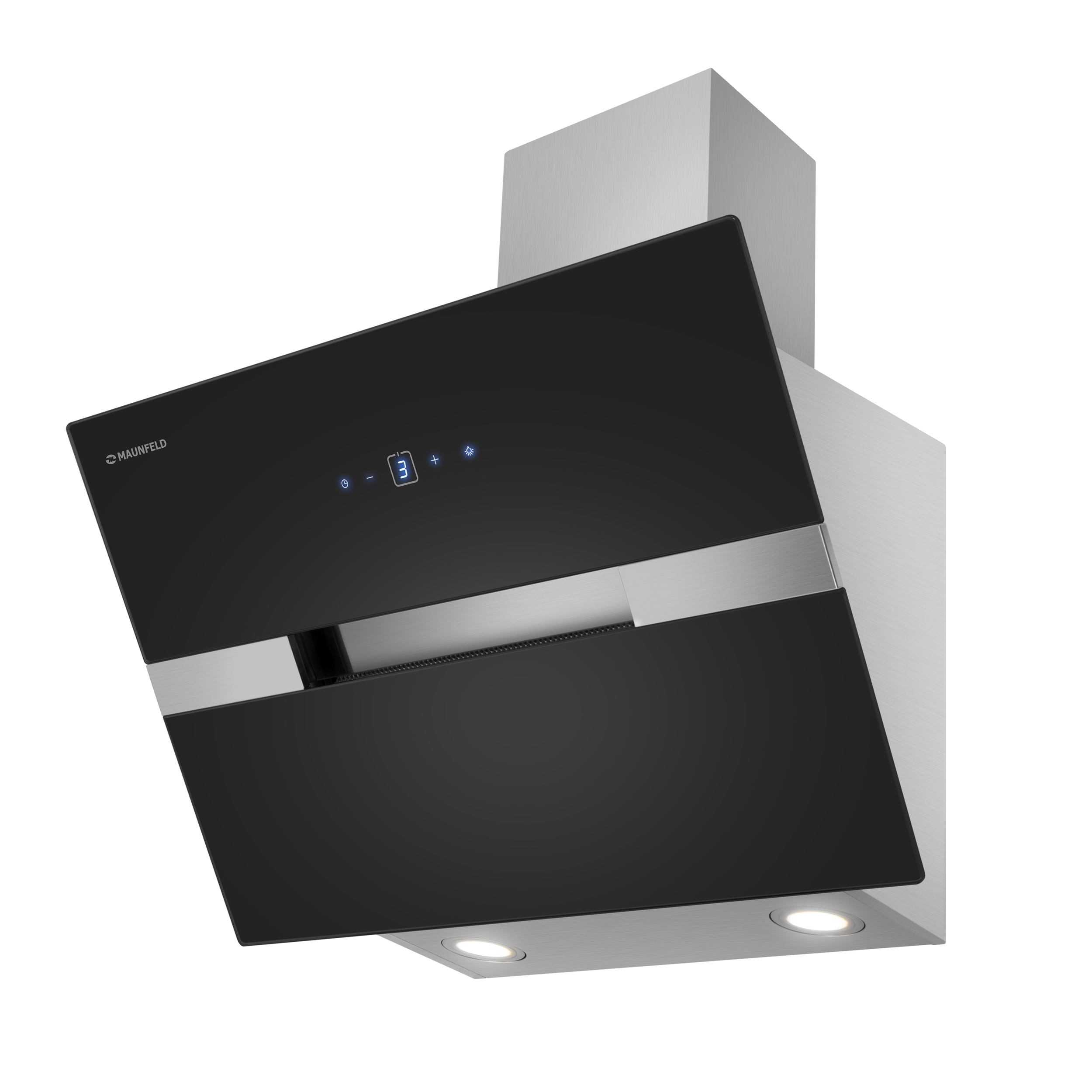 Изображение товара Вытяжка наклонная Maunfeld Mersey 60 см черная с сенсорным управлением
