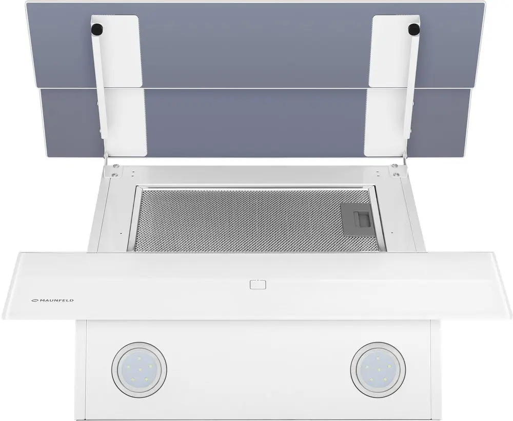 Вытяжка наклонная Maunfeld Cascada 60 Glass White 60 см цвет белый - 4