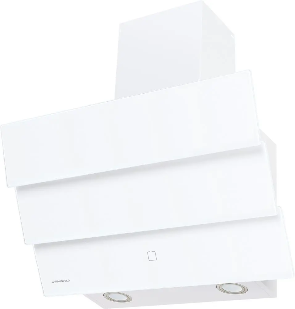 Вытяжка наклонная Maunfeld Cascada 60 Glass White 60 см цвет белый