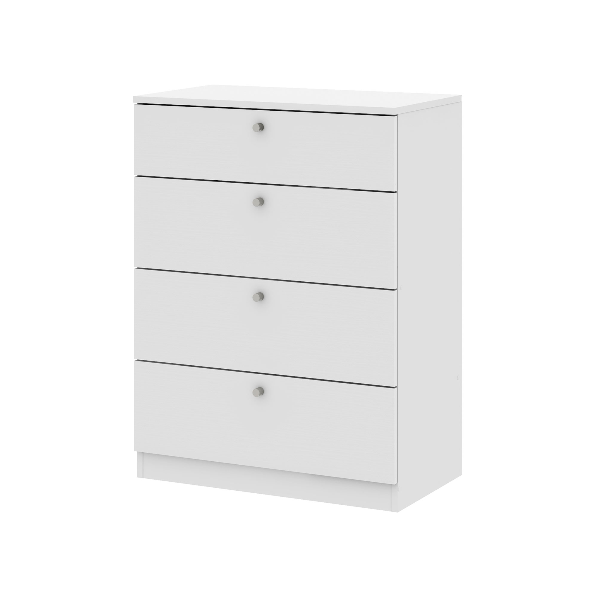 Изображение товара Комод Beneli Теви 4 ящика 70х39.8х94 см ЛДСП цвет белый