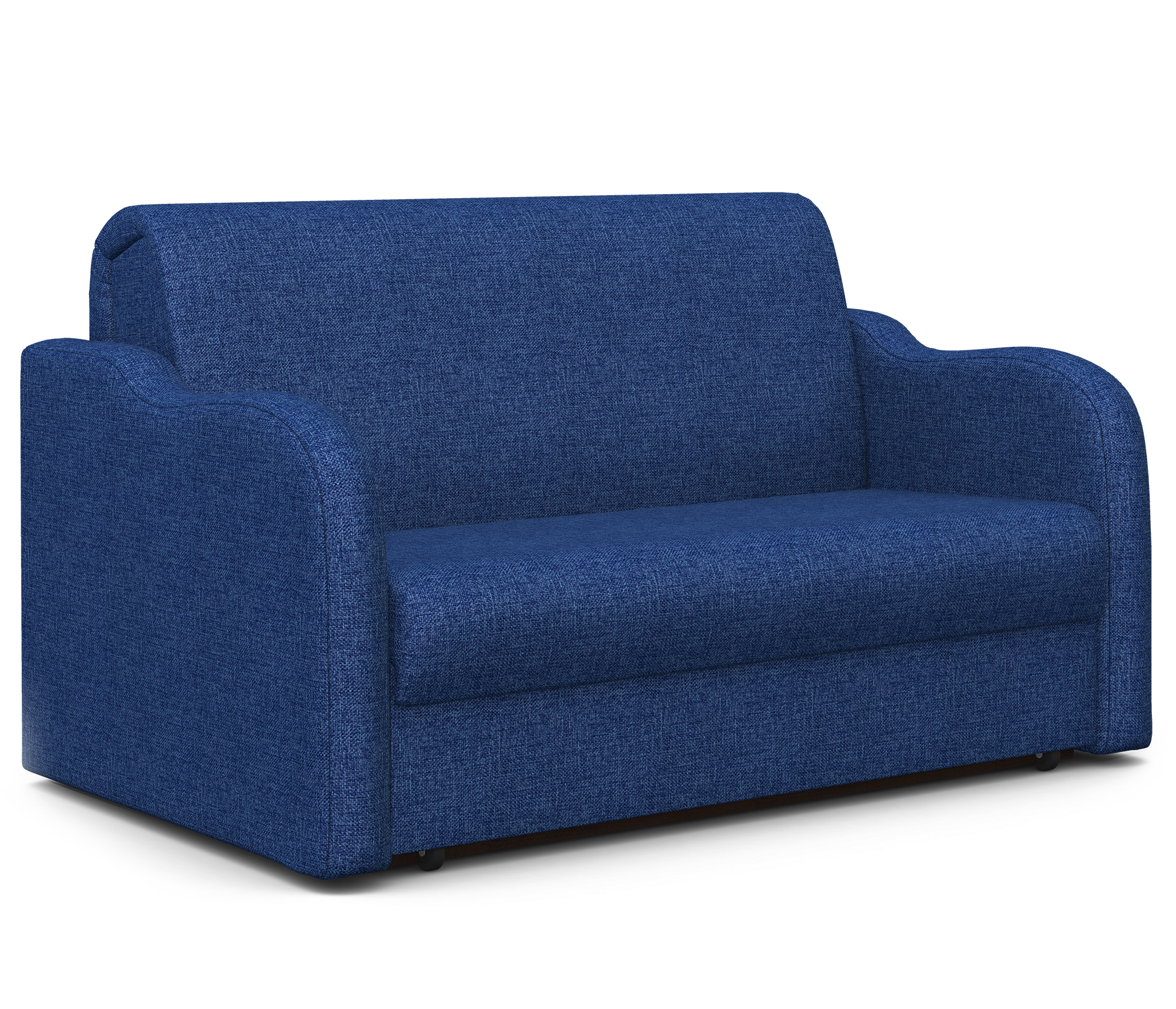 Изображение товара Диван раскладной Шарм-дизайн Коломбо 160x95x110 см рогожка цвет синий