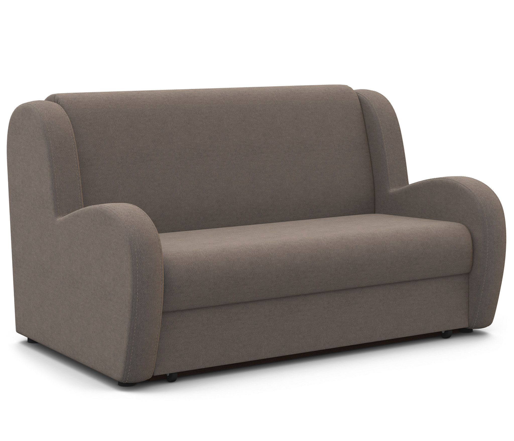 Изображение товара Диван раскладной Шарм-дизайн Барон велюр светло-коричневый 120x95x110 см