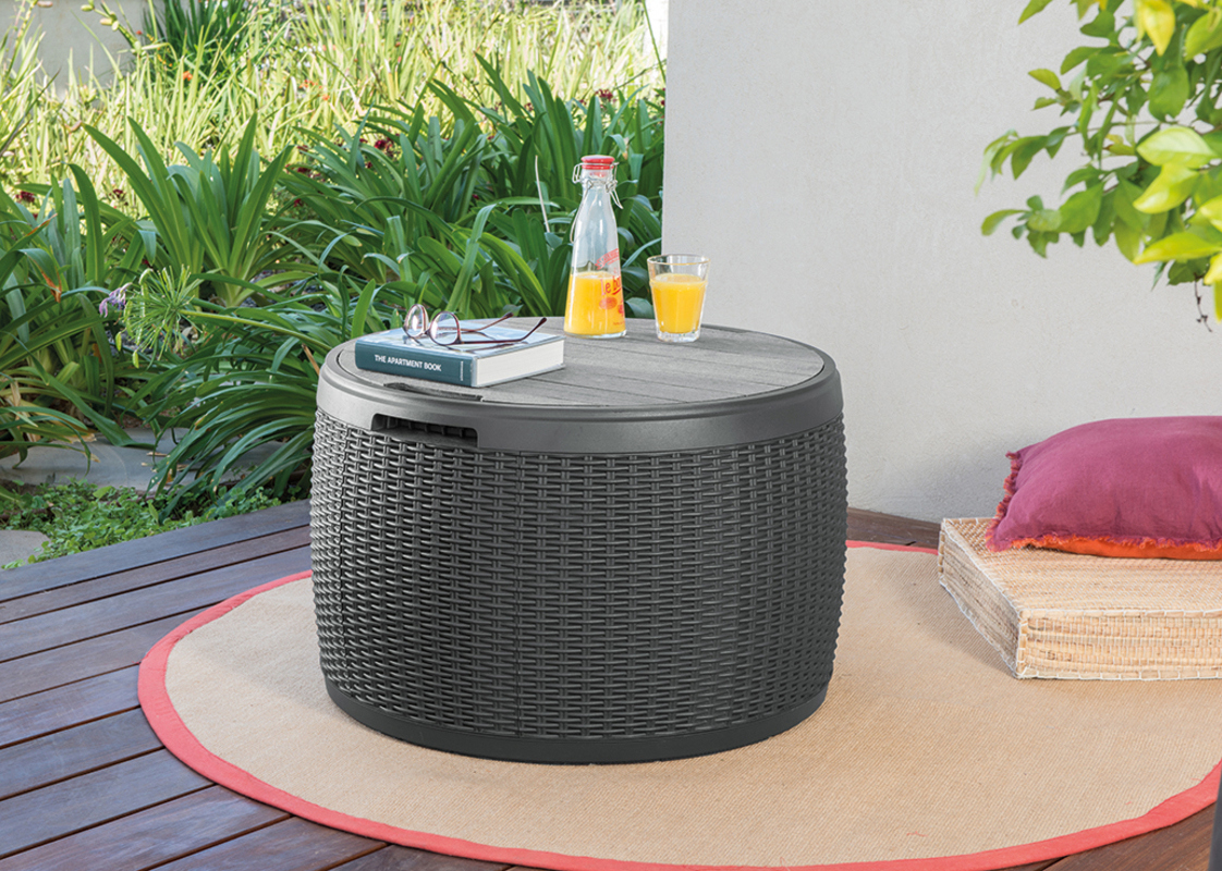 Изображение товара Сундук Keter Circa Rattan Storage Box 260231 68x44x68 см полипропилен цвет черный