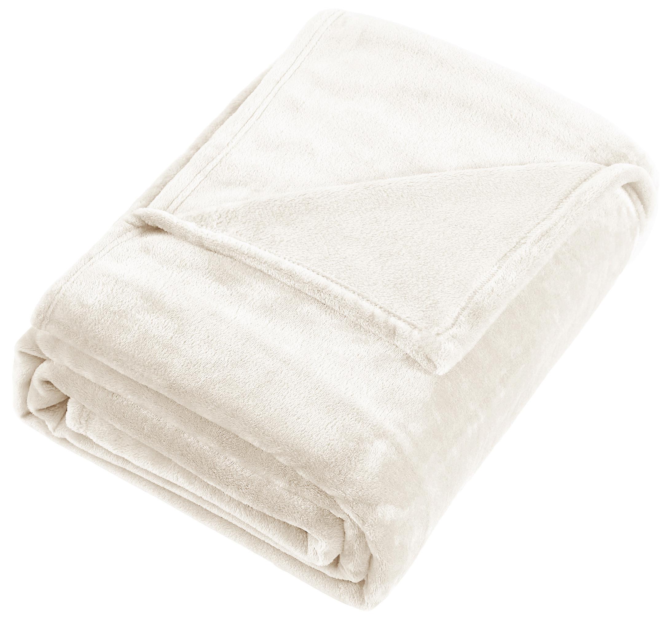 Изображение товара Плед Inspire Flandria 200x220 см микрофибра экрю современный уютный дизайн