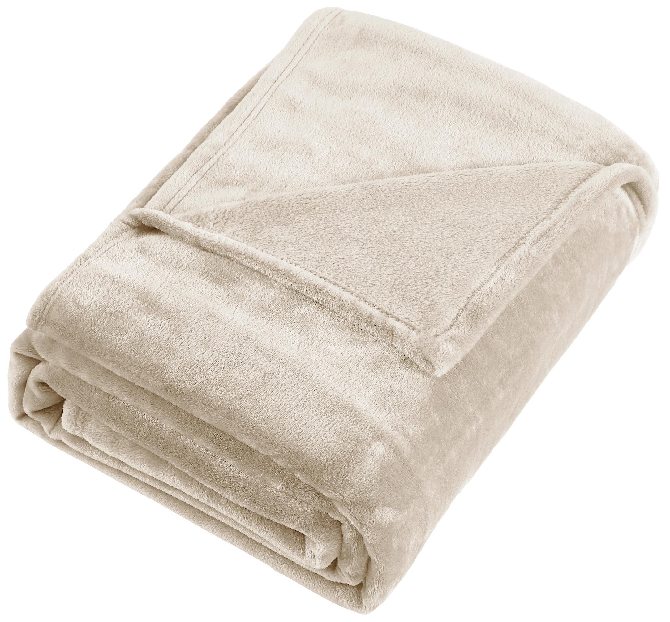 Изображение товара Плед Inspire Flandria 200x220 см микрофибра бежевый современный дизайн