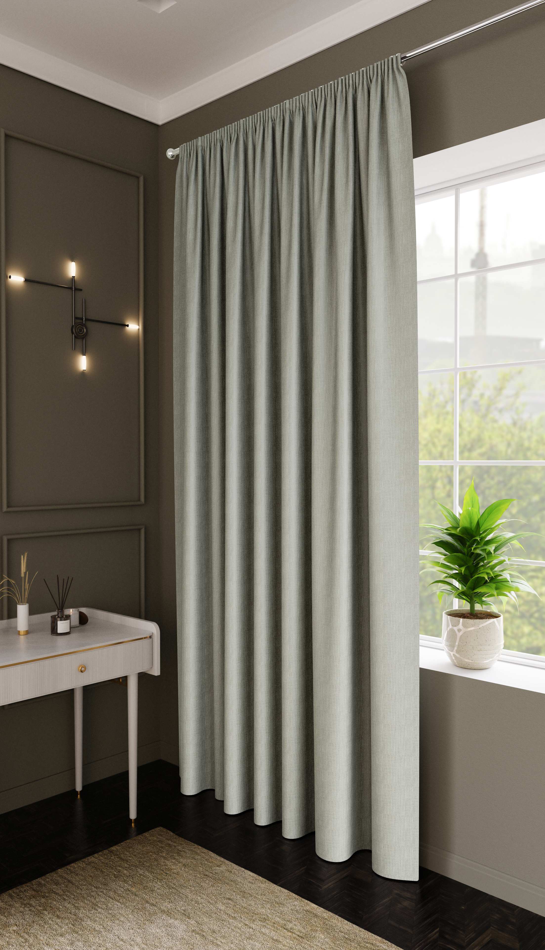 Изображение товара Штора на ленте Este 200x280 см цвет светло-серый