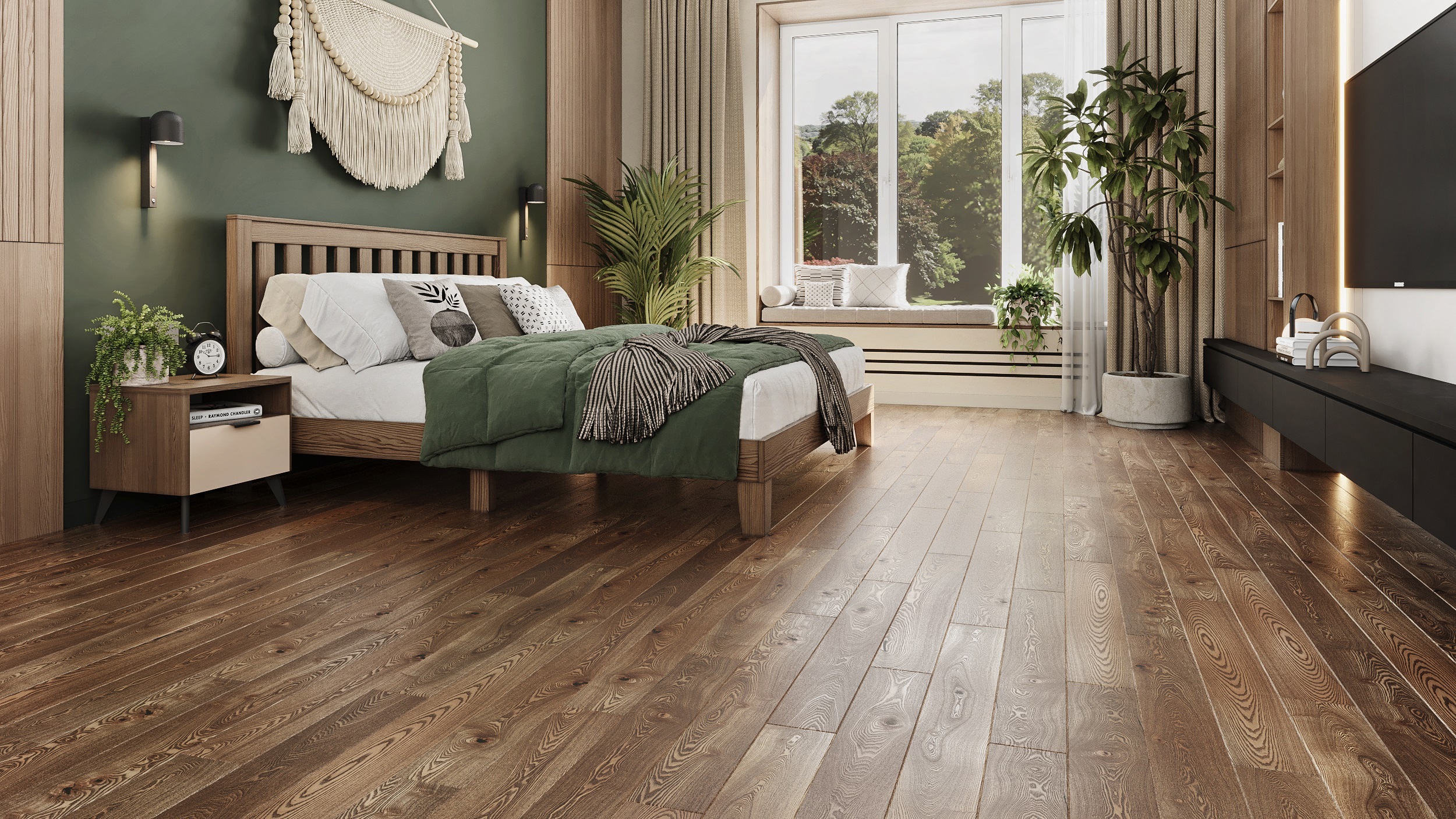 Изображение товара Паркетная доска Amber Wood Ясень Винтаж 14 мм с фаской 0.909 м² Россия