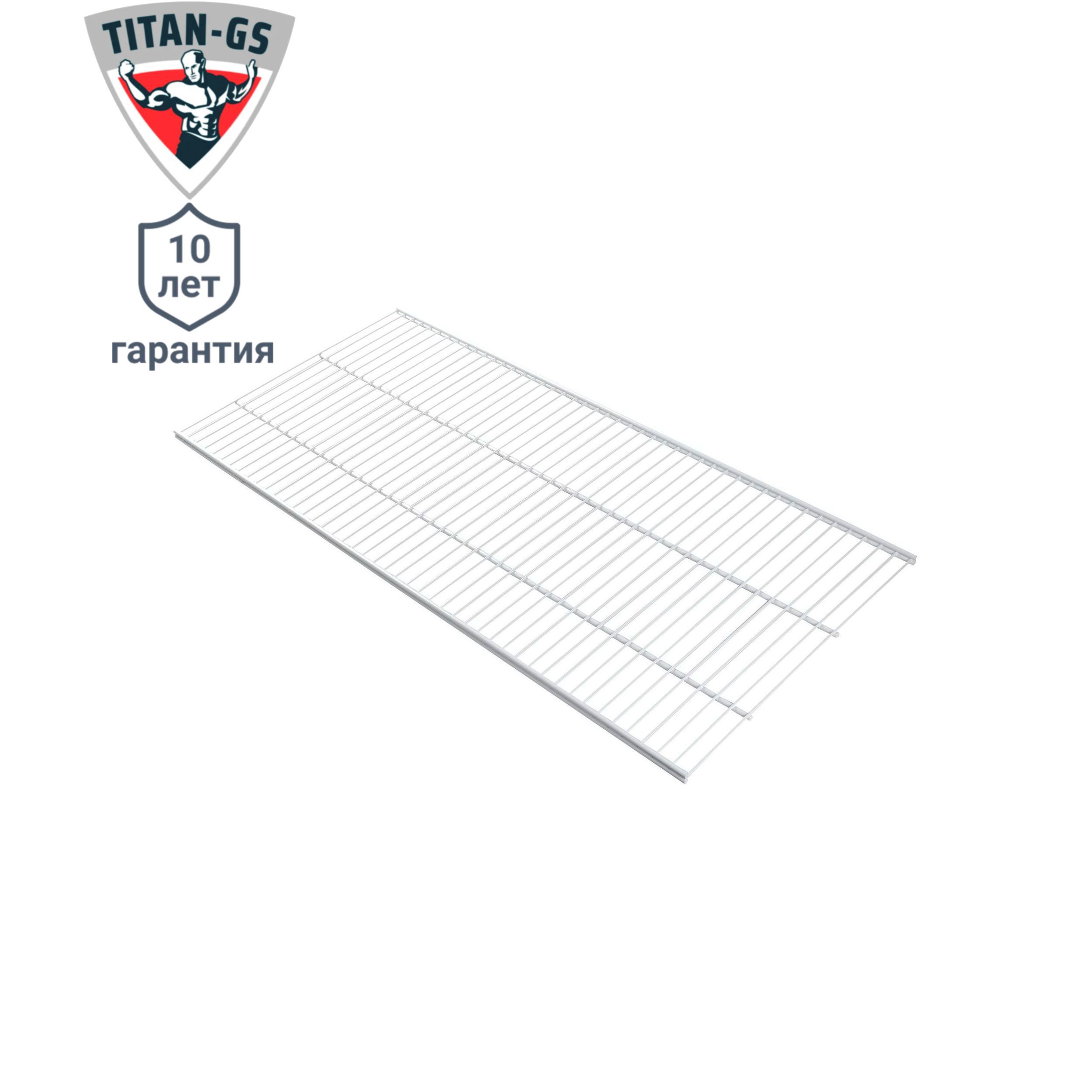 Изображение товара Полка сетчатая Титан-GS 90.3x40.6 см сталь цвет белый