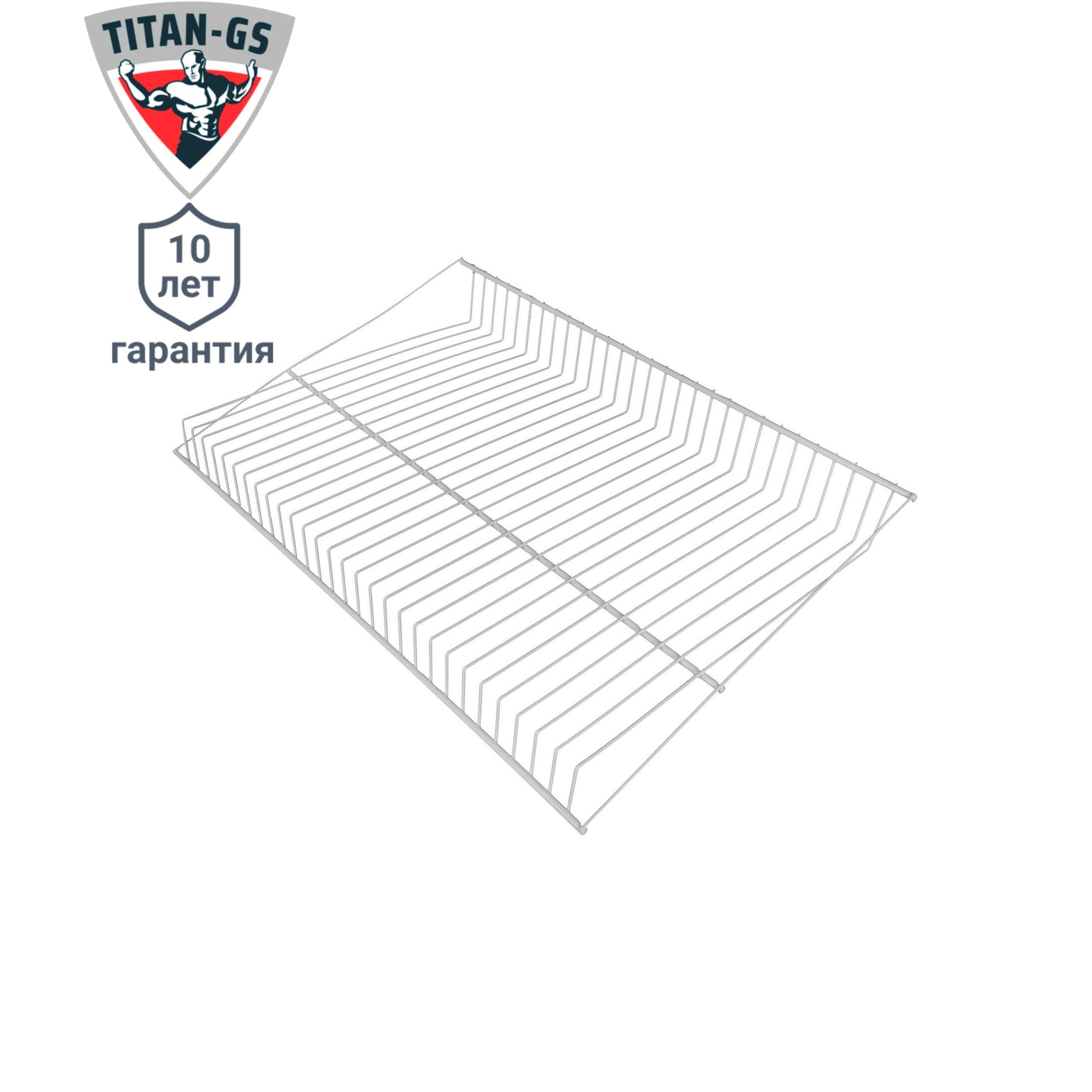 Изображение товара Полка для обуви Титан-GS 60.4x40.6 см сталь белая с гарантией 10 лет