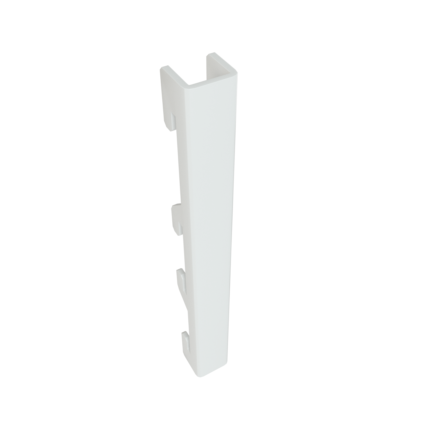 Изображение товара Переходник для стойки металл белый 11.2x2.4x1.2 см для гардеробных систем Титан-GS