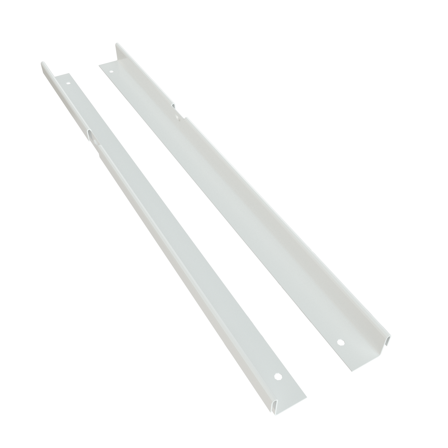 Изображение товара Комплект крепления полки Титан-GS 33x3.2 см металл для ЛДСП белый