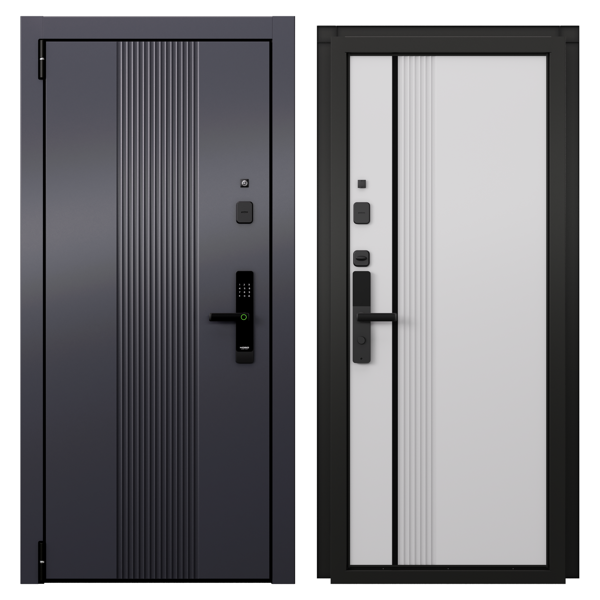 Изображение товара Входная дверь металлическая Протон Лайн 95x205 см левая бьянко