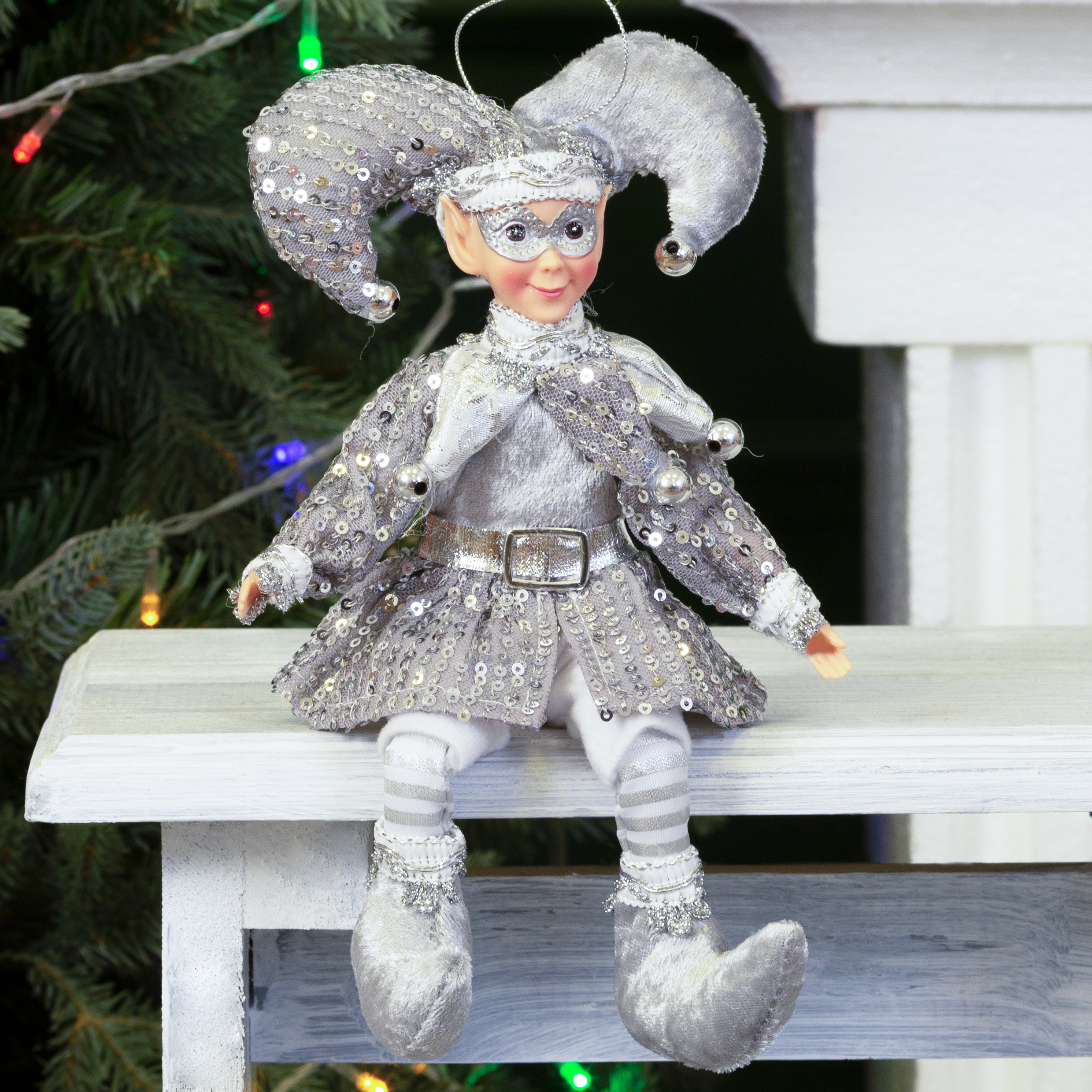 Изображение товара Игрушка Клоун 936389 26 см серебряный