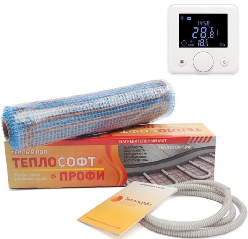 Изображение товара Нагревательный мат Теплософт Профи LTL-C с Wi-Fi терморегулятором 16 м² 2400 Вт