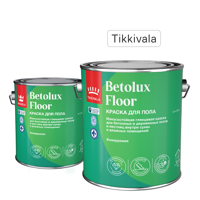 Изображение товара Краска для полов износостойкая Tikkivala Betolux Floor глянцевая цвет белый база A 2.7 л