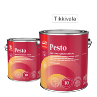 Изображение товара Эмалировка Tikkurila Pesto 10 матовая белая 2.7 л для внутренних и наружных работ Изображение товара Эмалировка Tikkurila Pesto 10 матовая белая 2.7 л для внутренних и наружных работ
