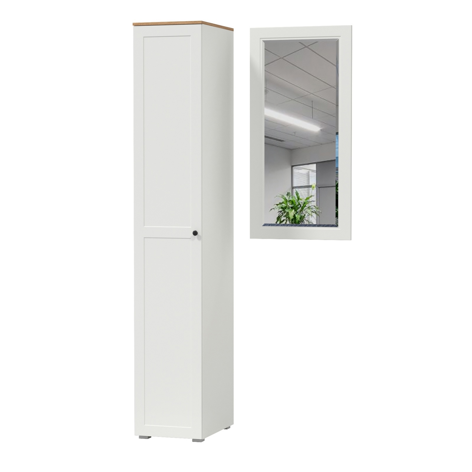 Изображение товара Комплект мебели для прихожей Mobi Остин с зеркалом и шкафом