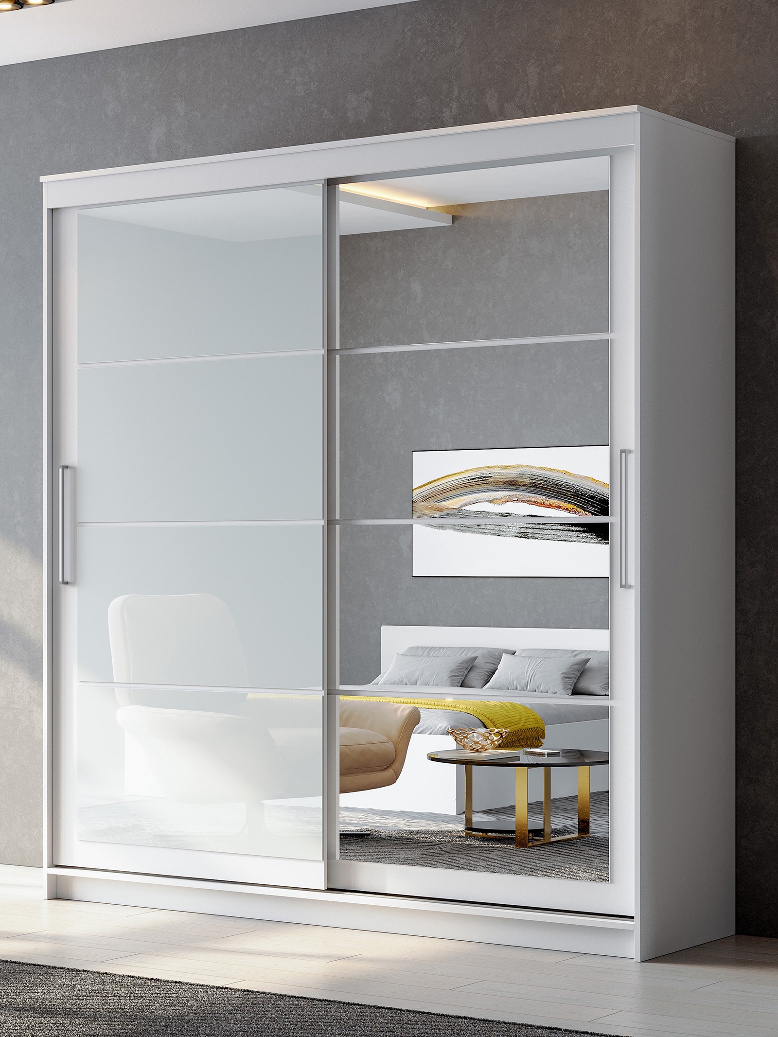 Изображение товара Шкаф-купе Сима-ленд Лорд 2 двери 210 см бежевый ЛДСП Россия