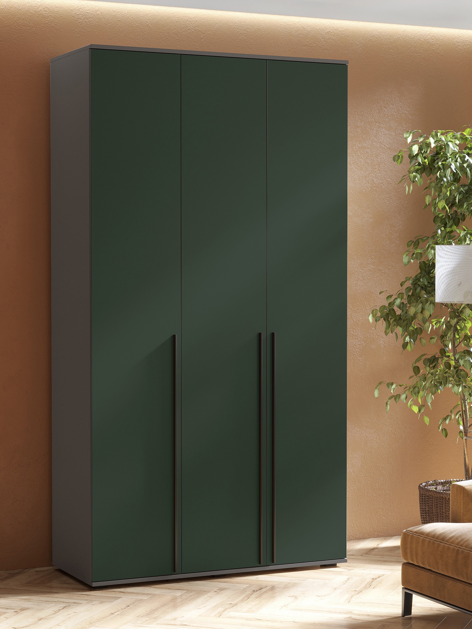 Изображение товара Шкаф распашной Сима-ленд Норд с 3 дверями 120x51x223 см