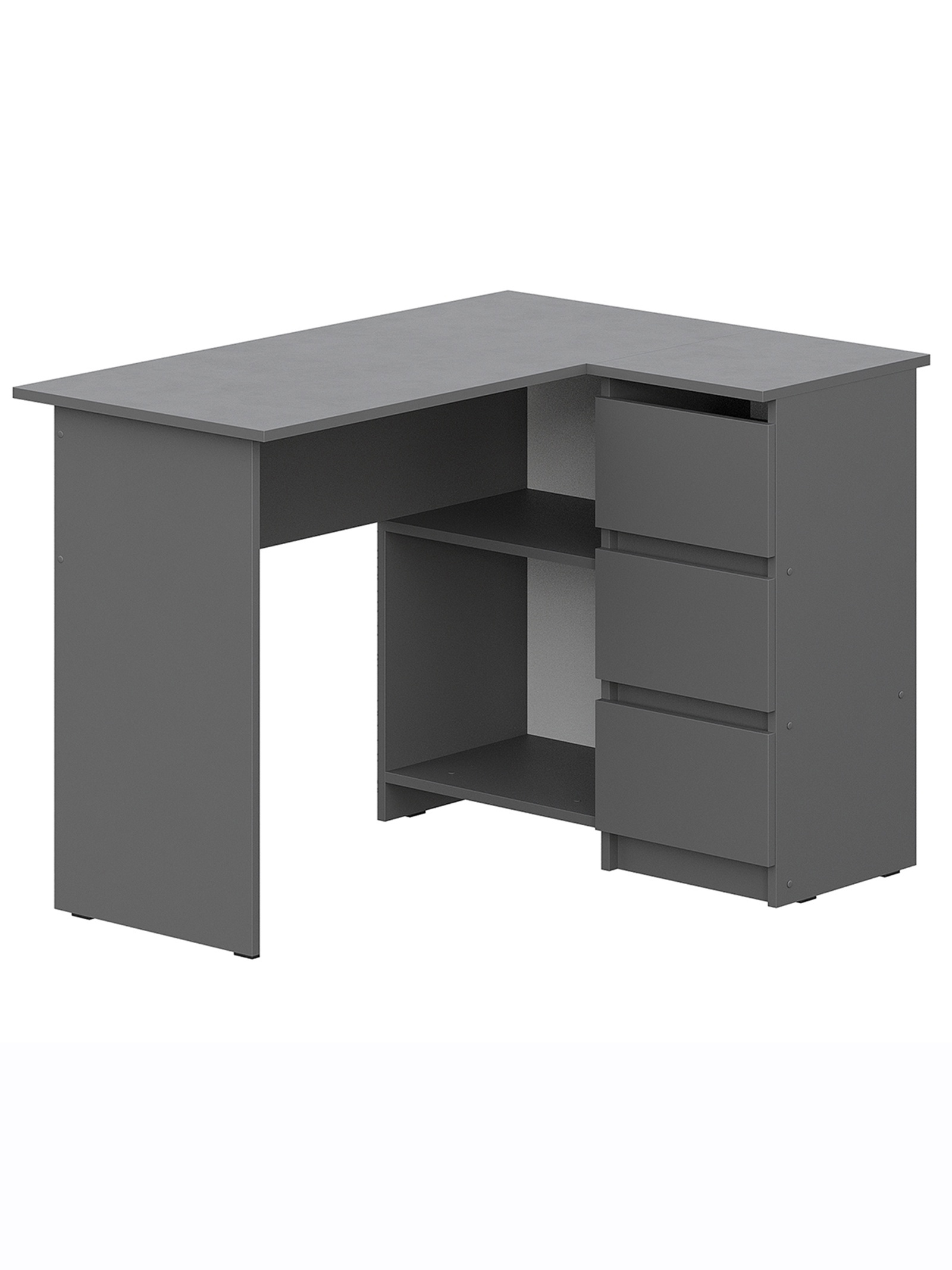 Изображение товара Угловой письменный стол Сима-ленд Денвер 109 см ЛДСП графит