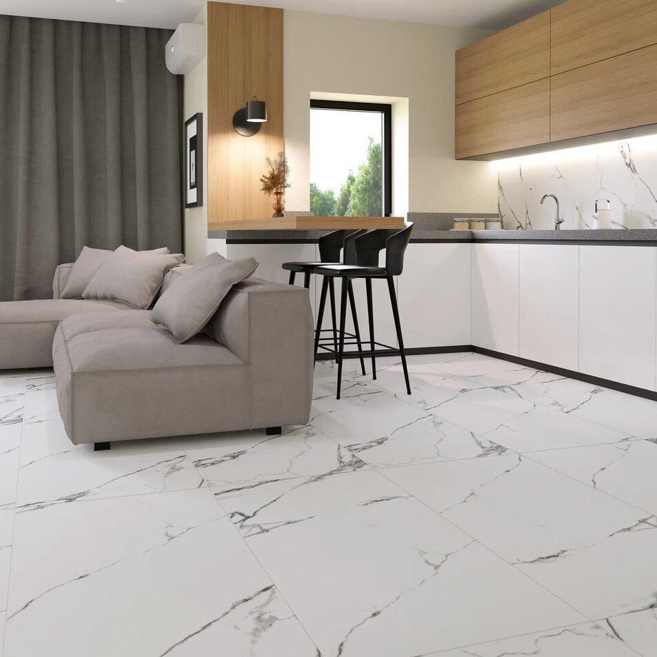 Изображение товара Керамогранит Granitea Neiva G391MR 600x1200 белый под мрамор матовый