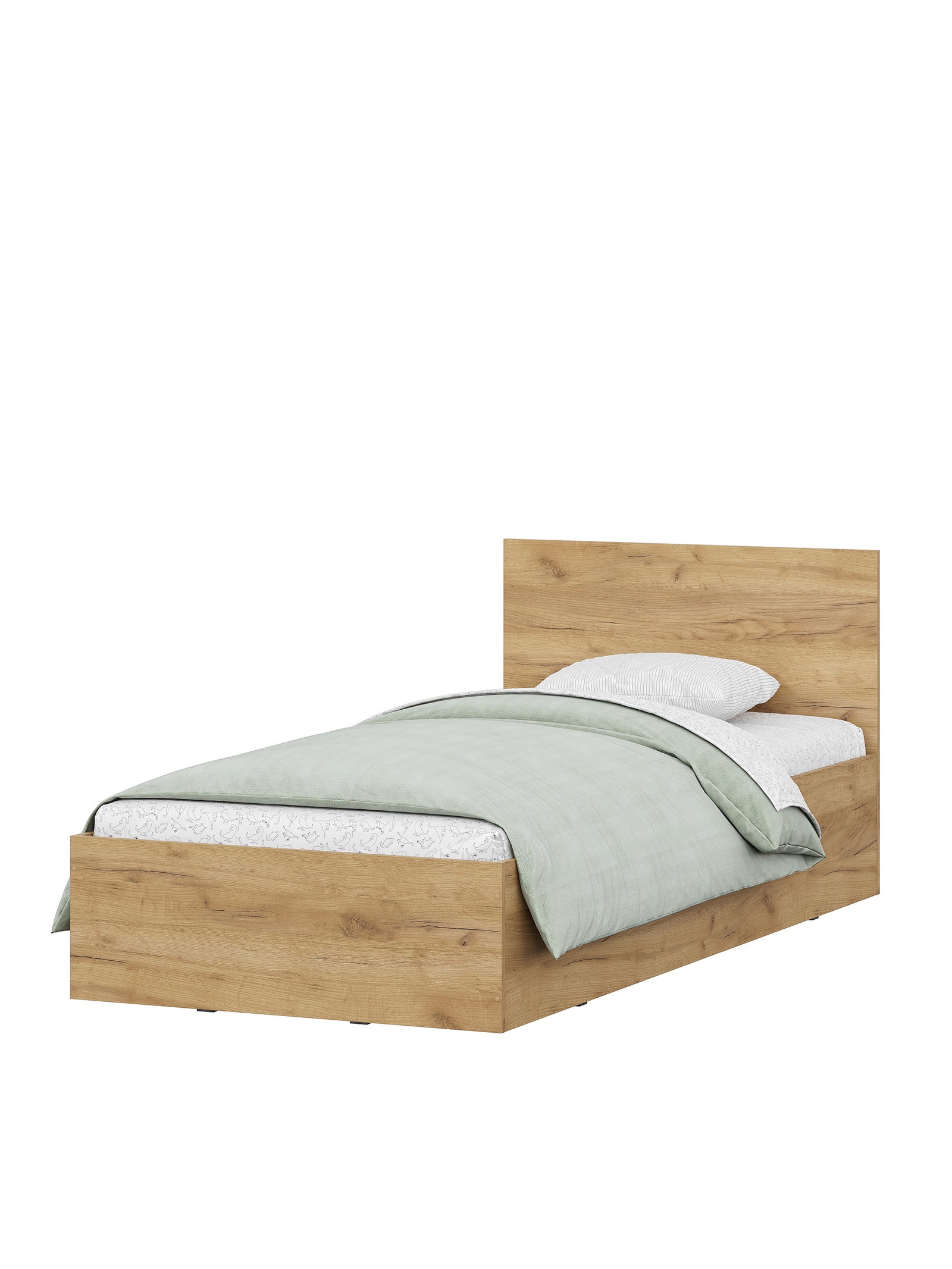 Изображение товара Детская кровать Сима-ленд Мсп 900 93x203 см из ЛДСП цвет дуб золотой/камень