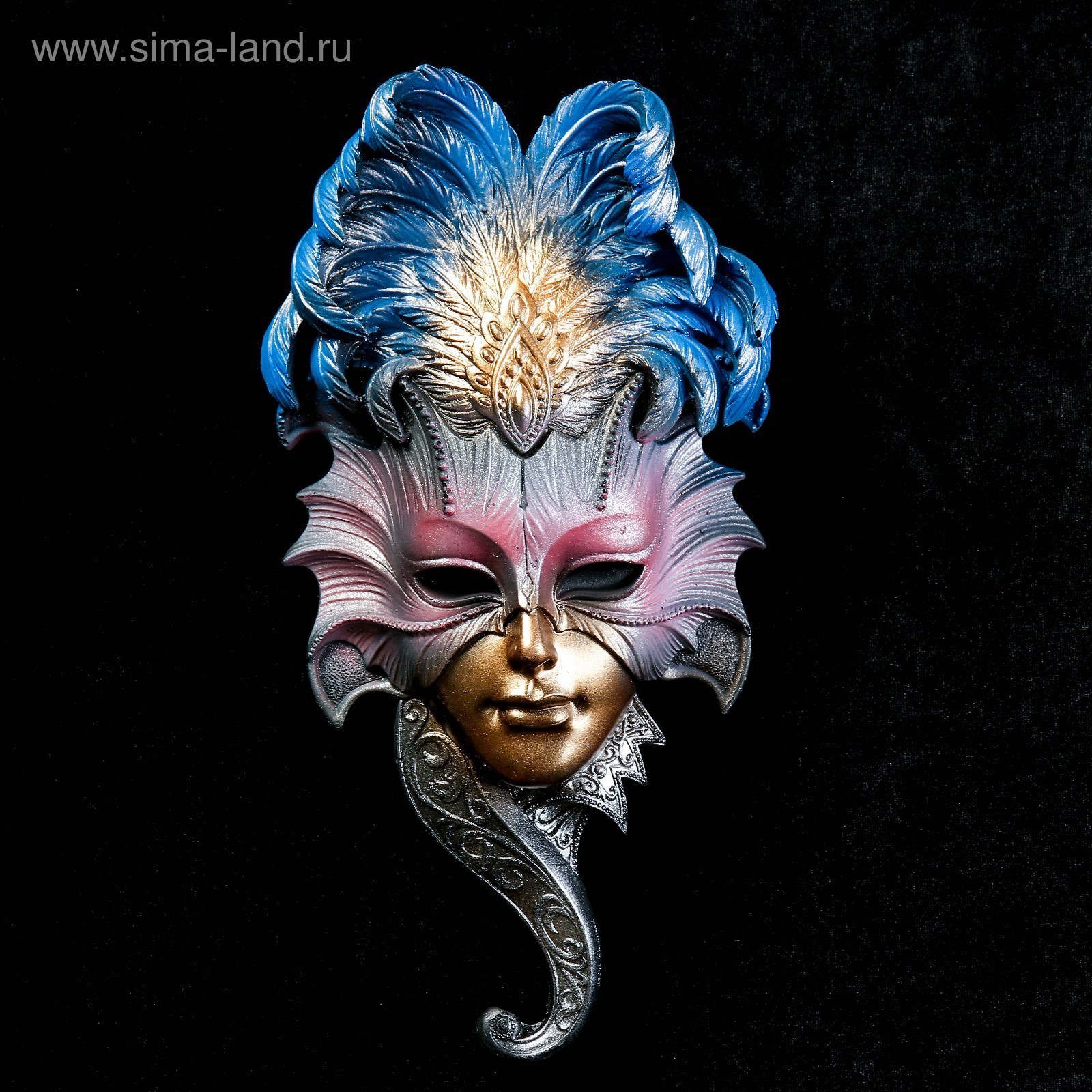 Изображение товара Декоративный предмет Хорошие сувениры Венецианская маска Сова золото