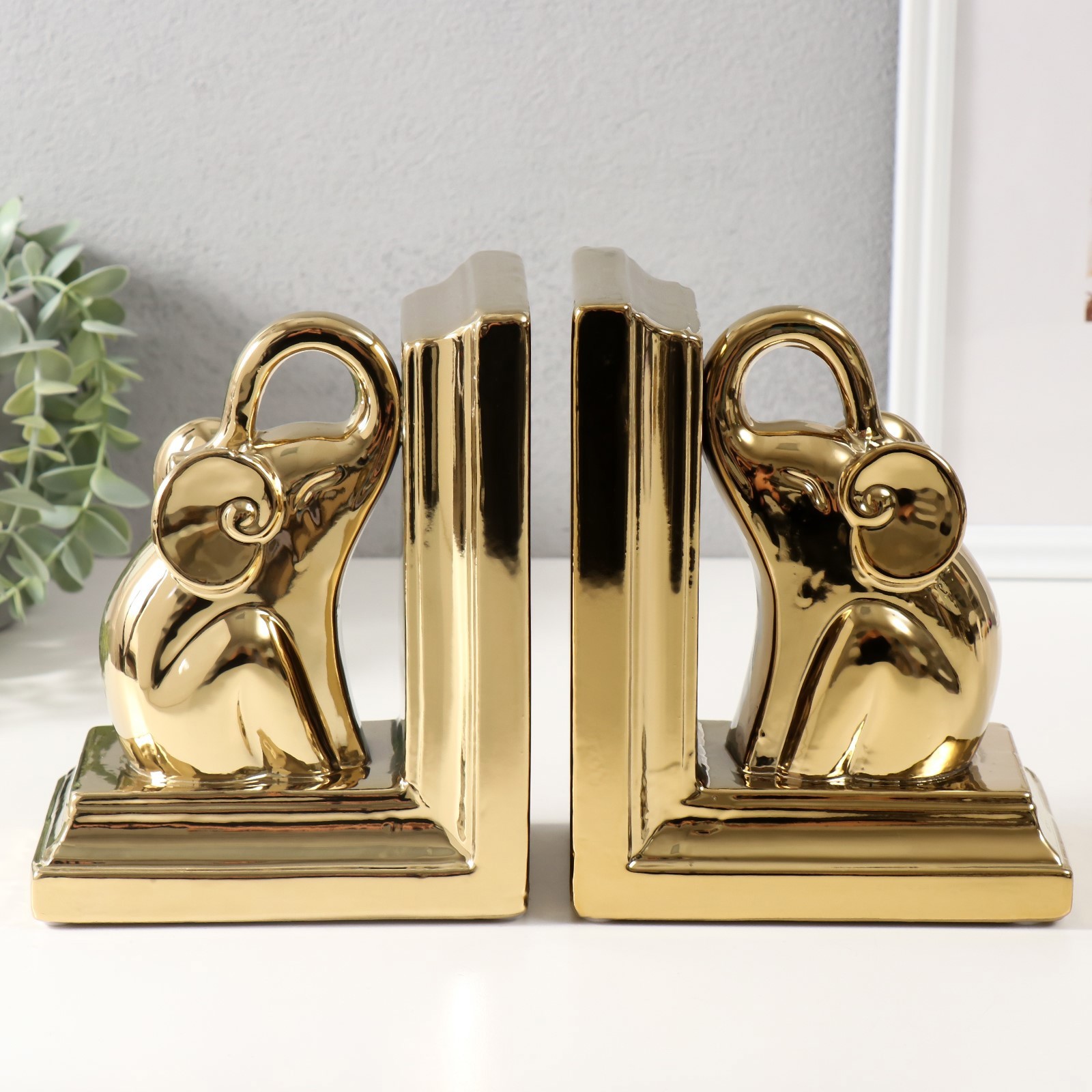 Изображение товара Декоративный предмет Сима-ленд Слоны набор 2 шт золотой