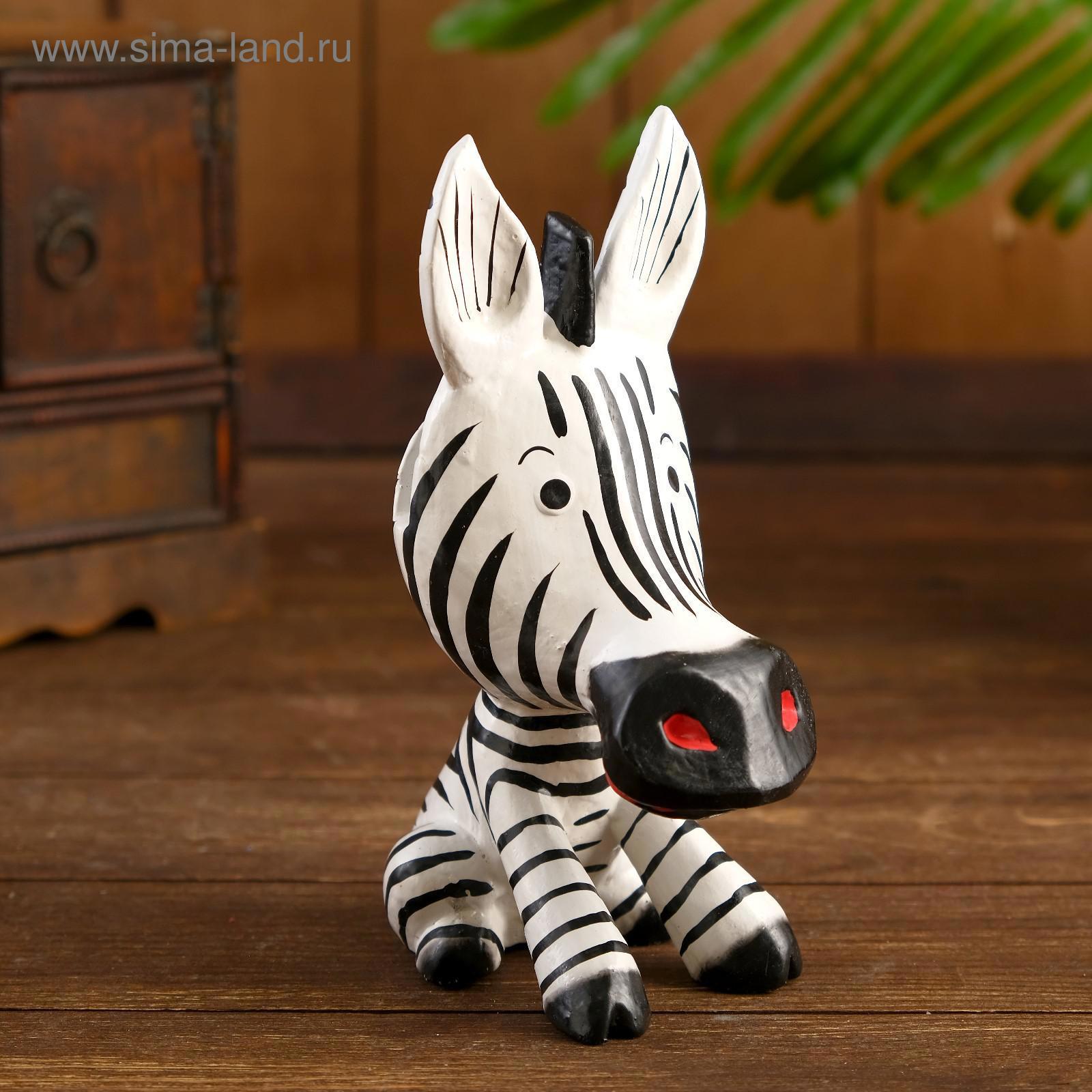 Изображение товара СИМА-ЛЕНД Маленькая зебра подставка для очков 20x14x7 см