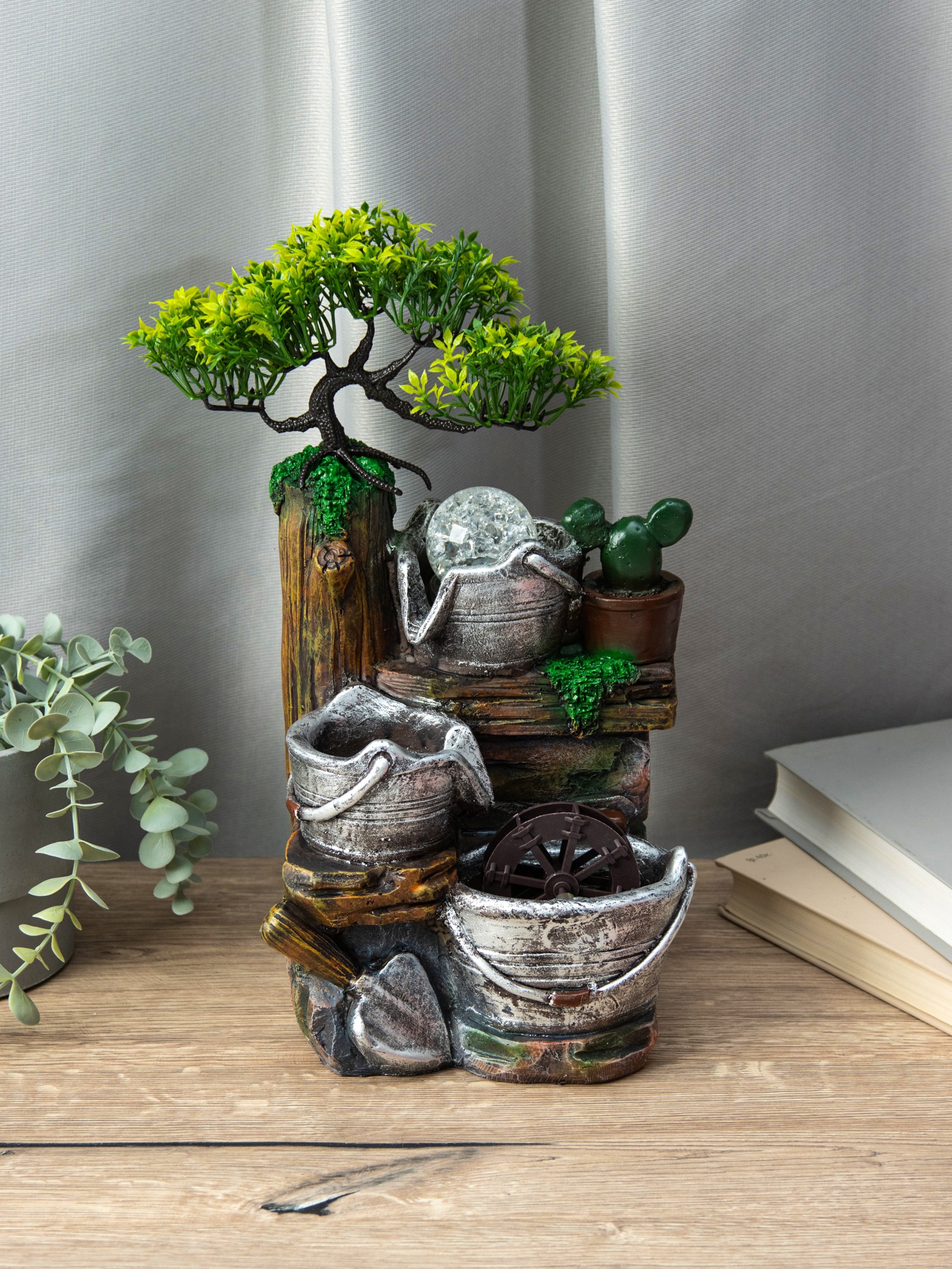 Изображение товара Декоративный предмет Сима-ленд Фонтан Ведерки по деревом