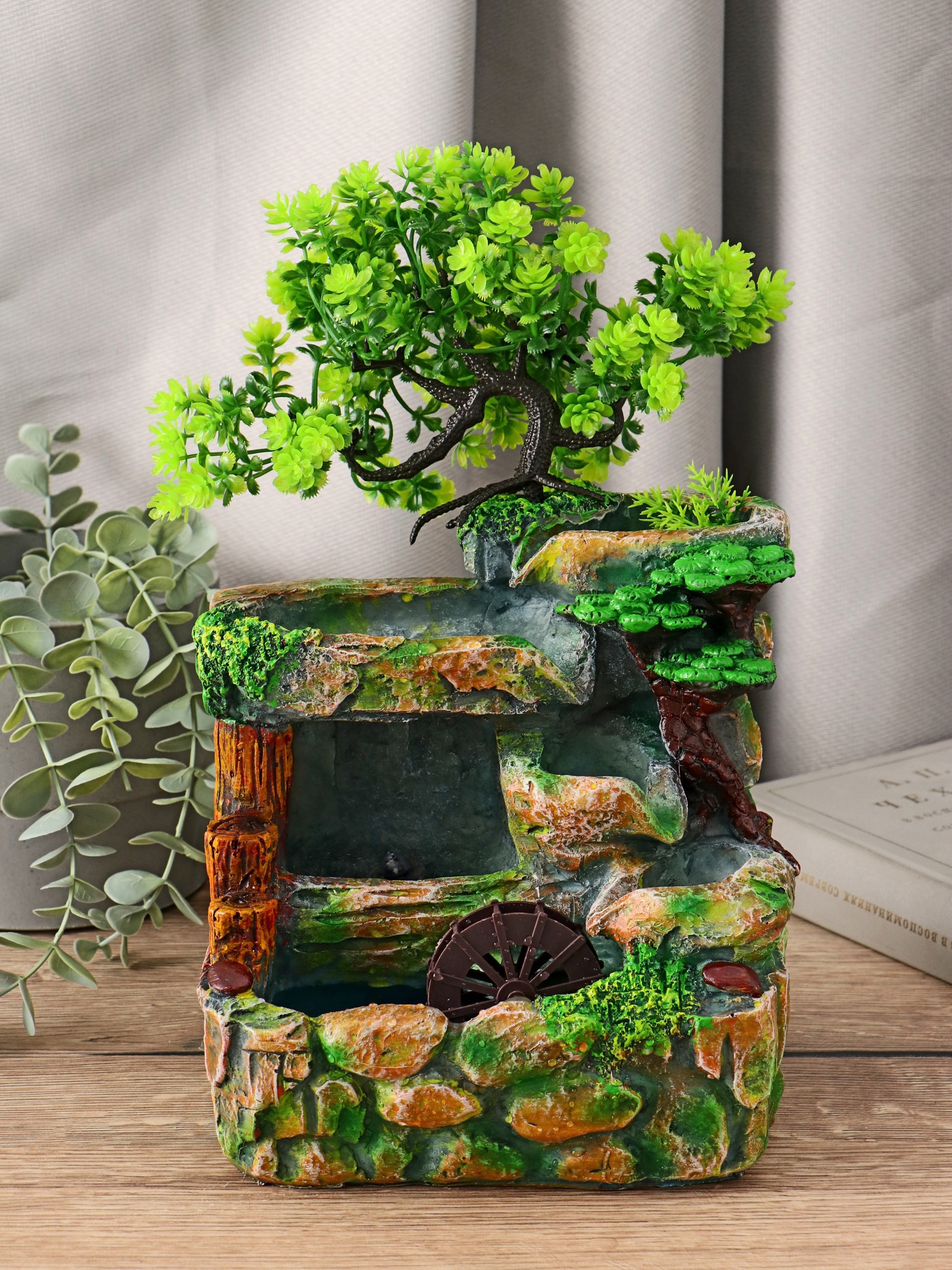 Изображение товара Декоративный предмет Сима-ленд Фонтан Каменная стена под деревом