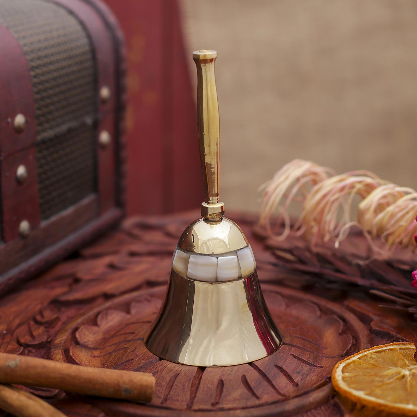 Изображение товара Декоративный колокол Кант от СИМА-ЛЕНД — латунь, 12×5×5 см