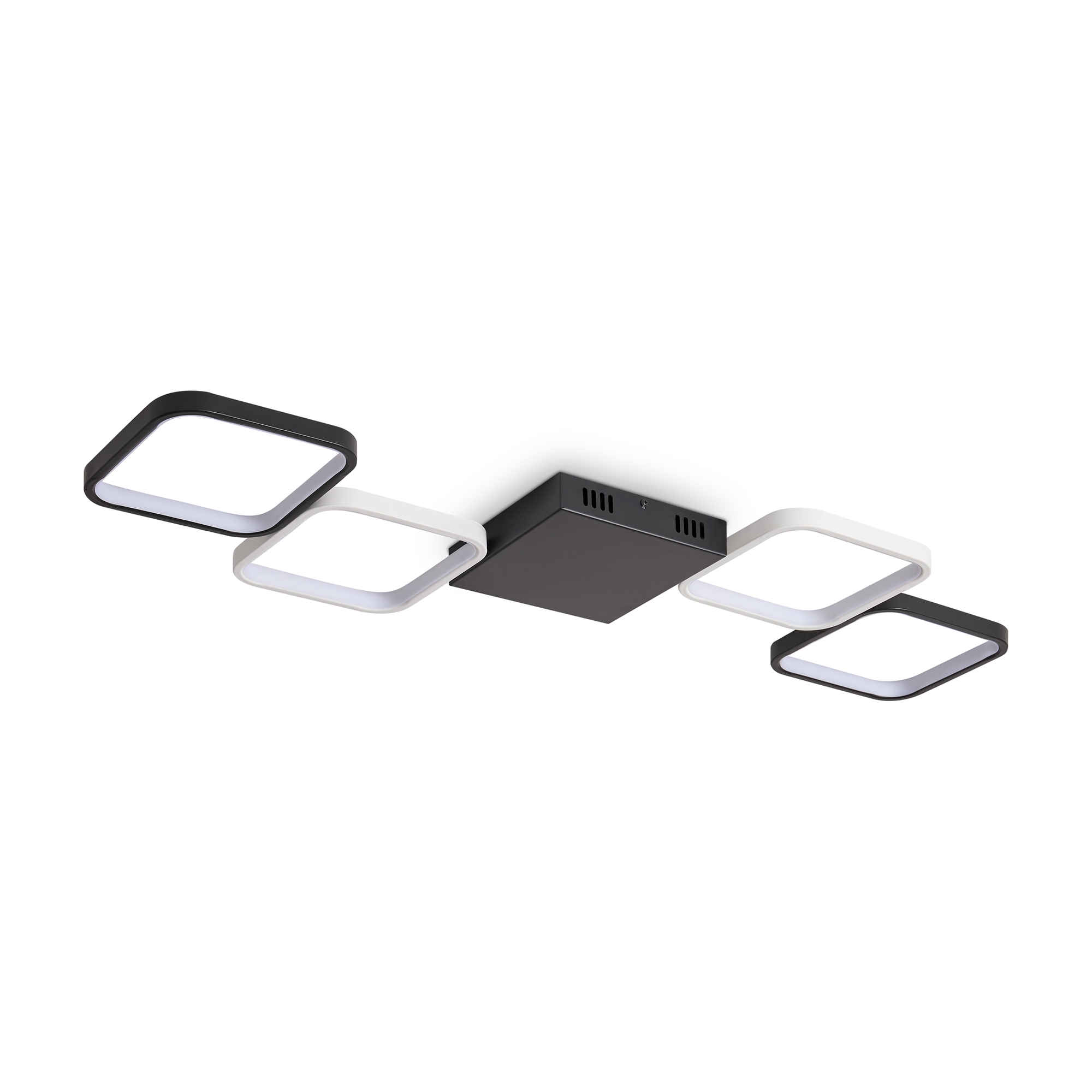 Изображение товара Люстра потолочная светодиодная Freya Neo geo 27 м² черная с нейтральным белым светом