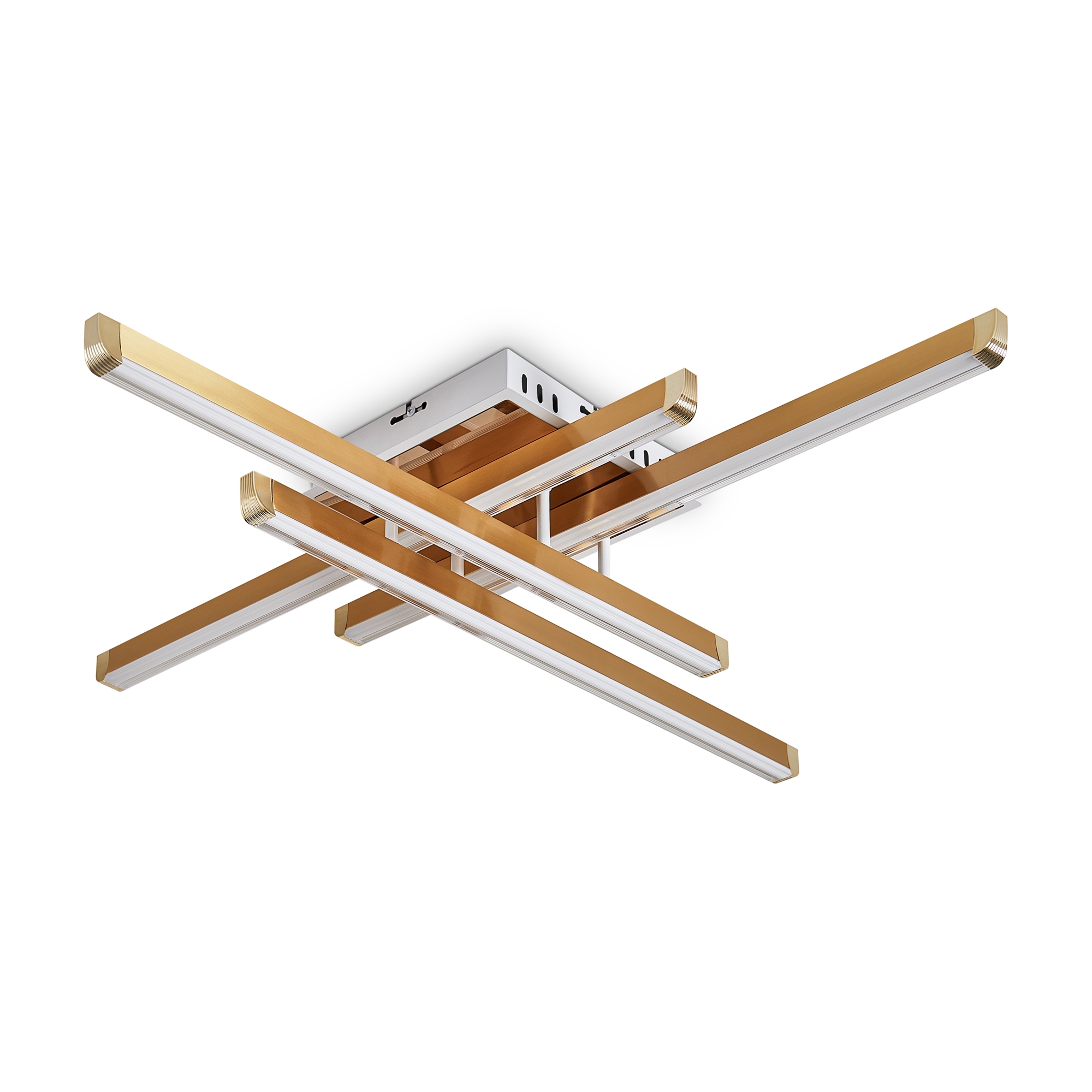 Изображение товара Люстра потолочная светодиодная Freya Twiks 25 м² нейтральный белый золото модель FR6198CL-L88G