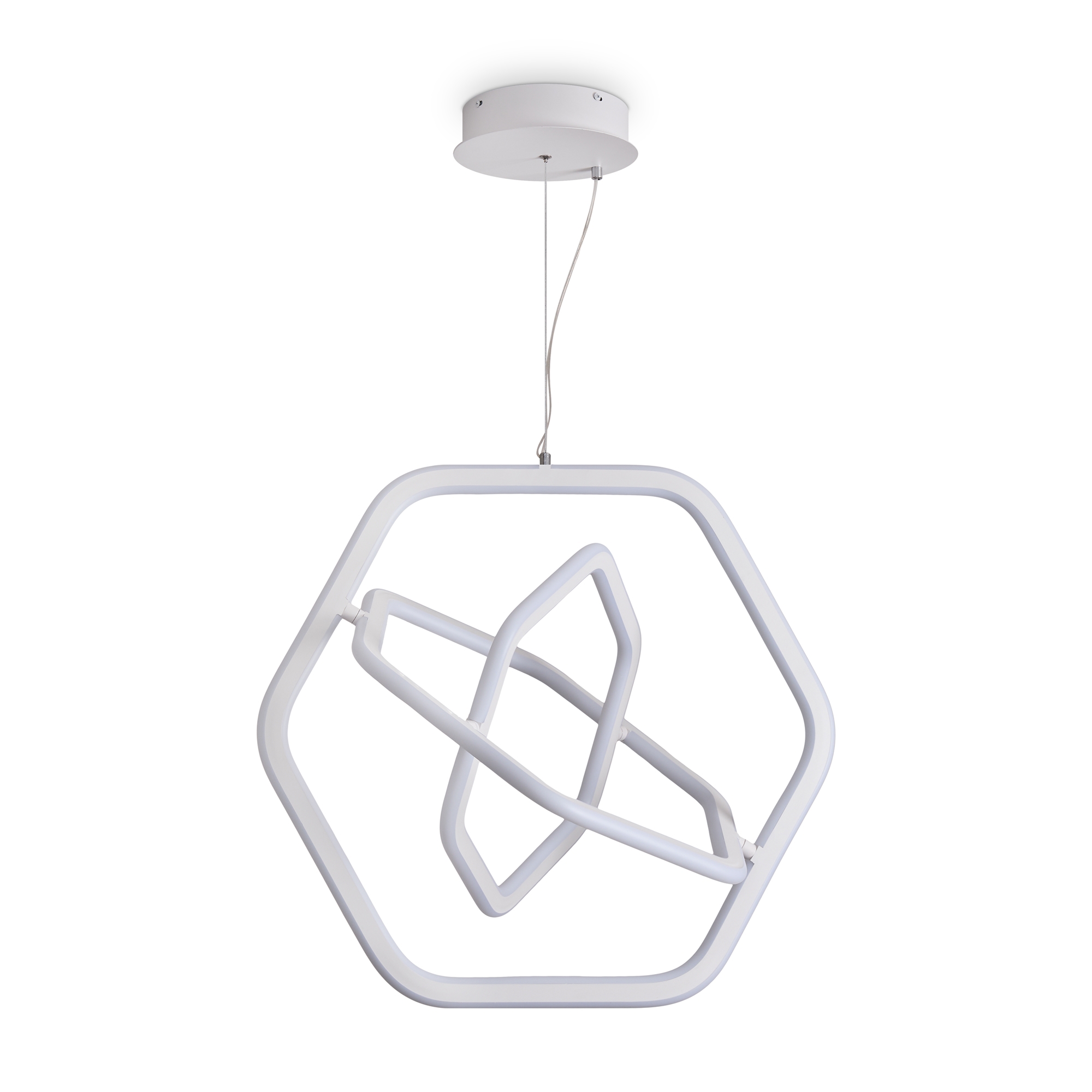 Изображение товара Светильник подвесной светодиодный Freya Collie Fr6200pl-l142w 52 м² нейтральный белый свет цвет белый