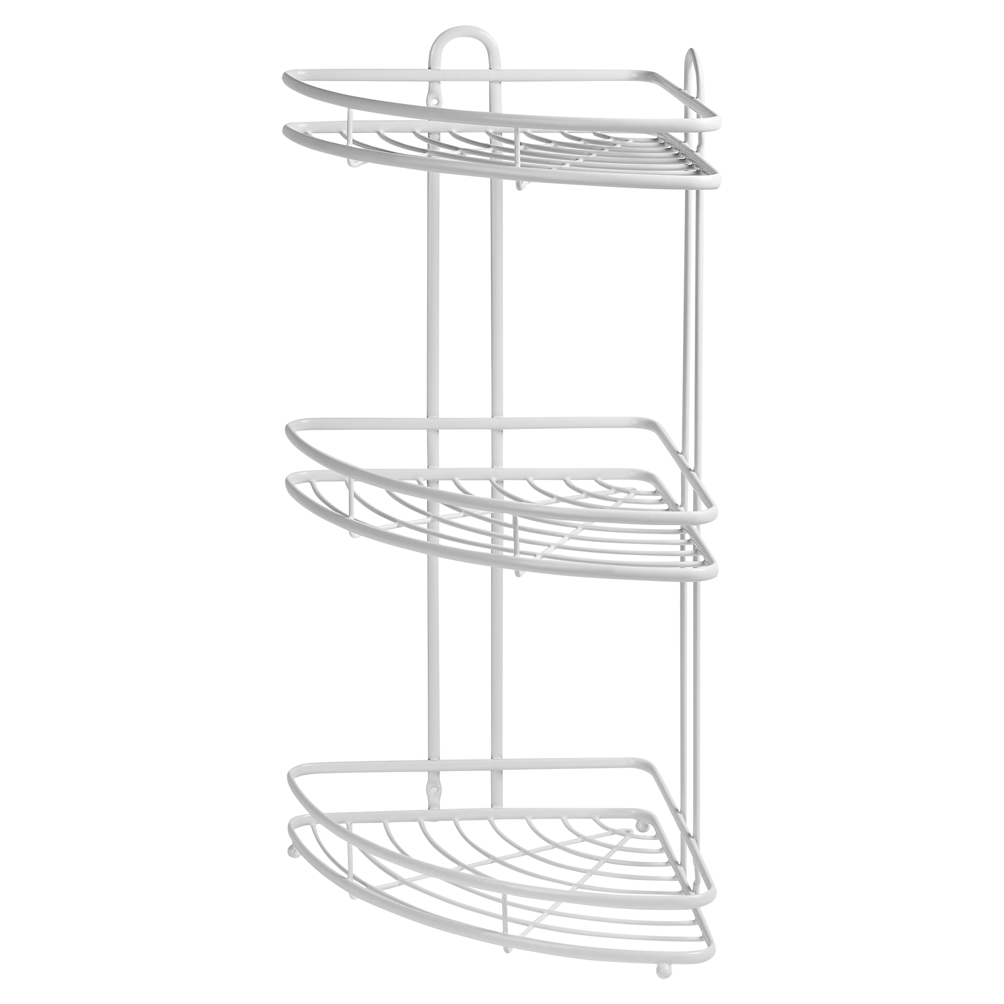 Изображение товара Угловая полка для ванной Swensa Termo SWR-1003 3 яруса сталь белая