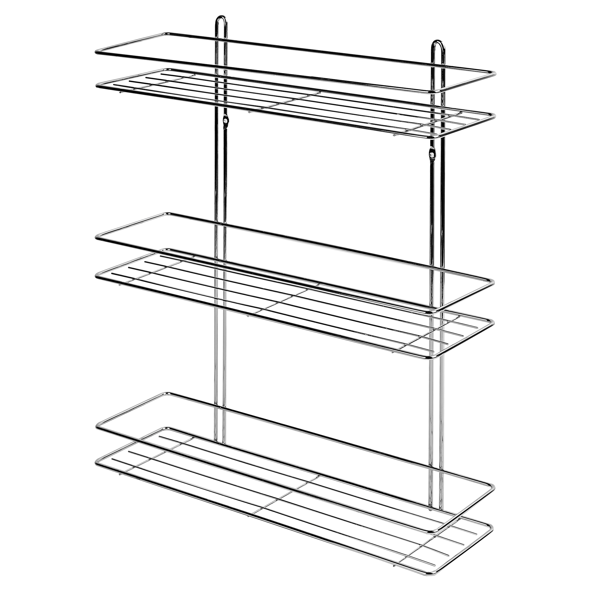Изображение товара Полка для ванной комнаты Swensa SWR-023 трёхъярусная металл хром глянцевая