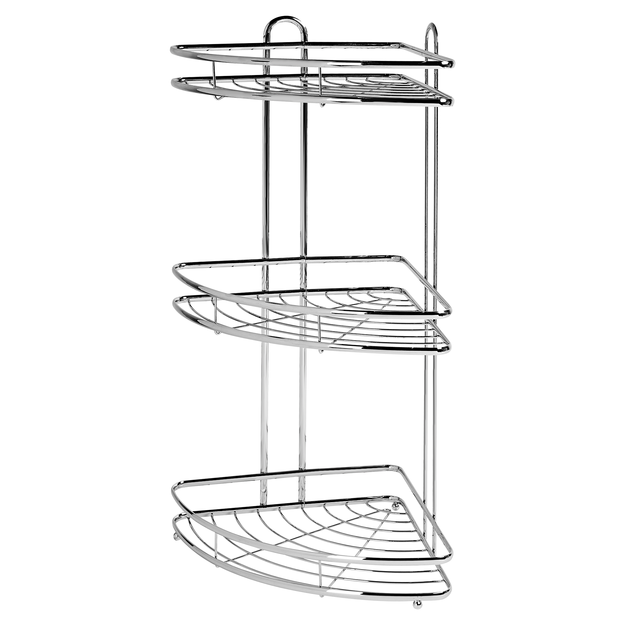 Изображение товара Полка для душа Swensa Премиум угловая 3 яруса хром